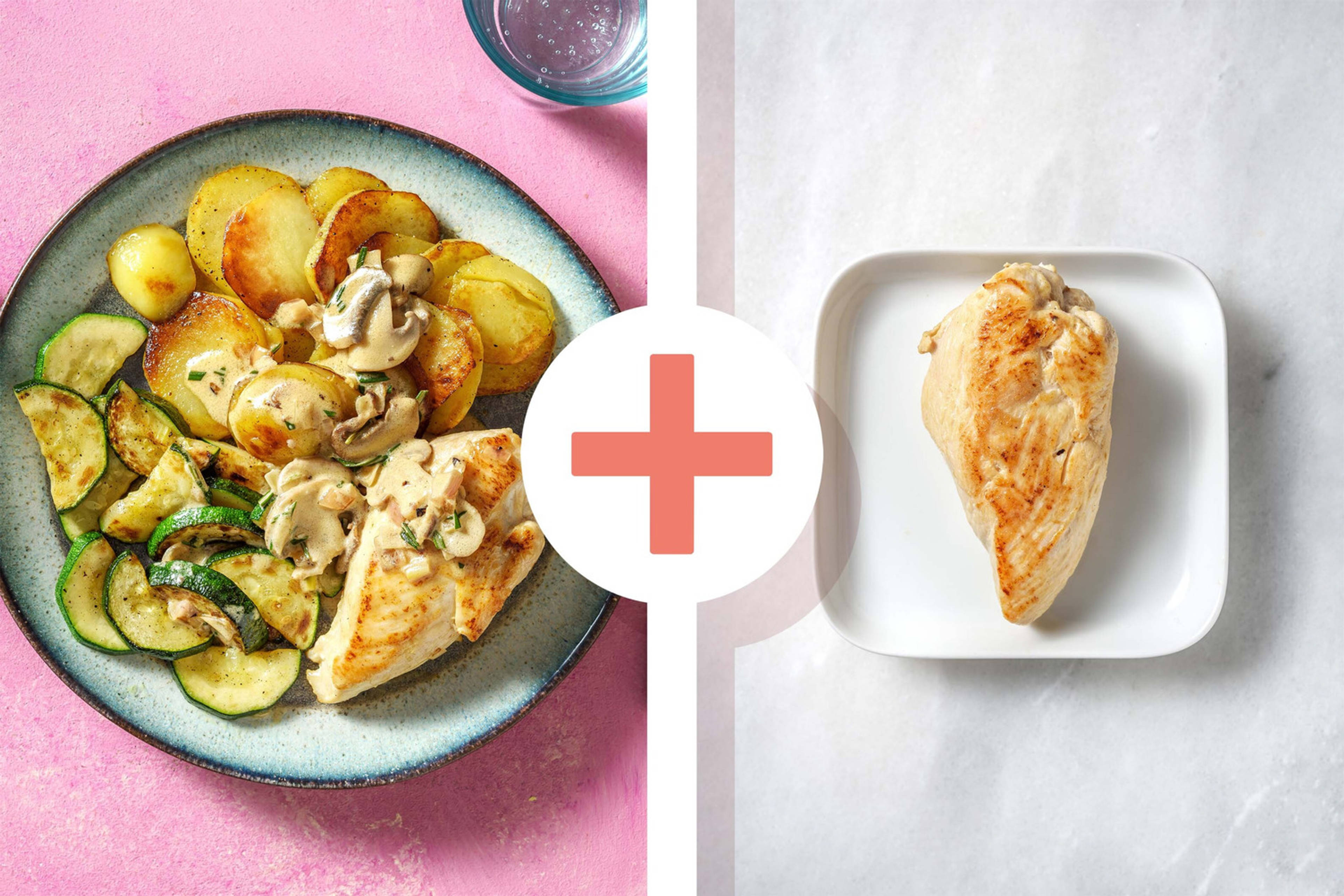Double protein - Dubbele portie kipfilet in mosterd-roomsaus