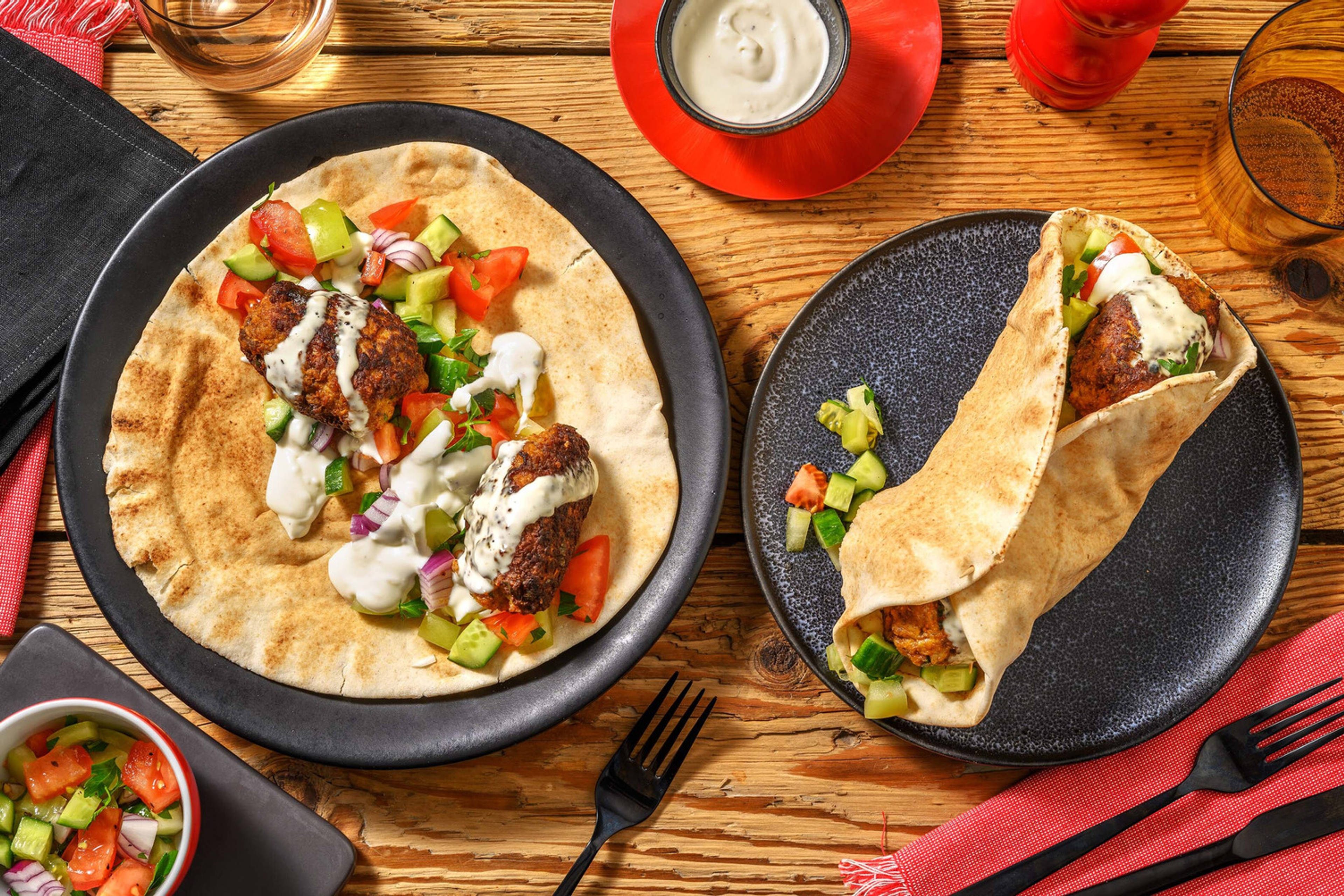 Kofta i fladbrød