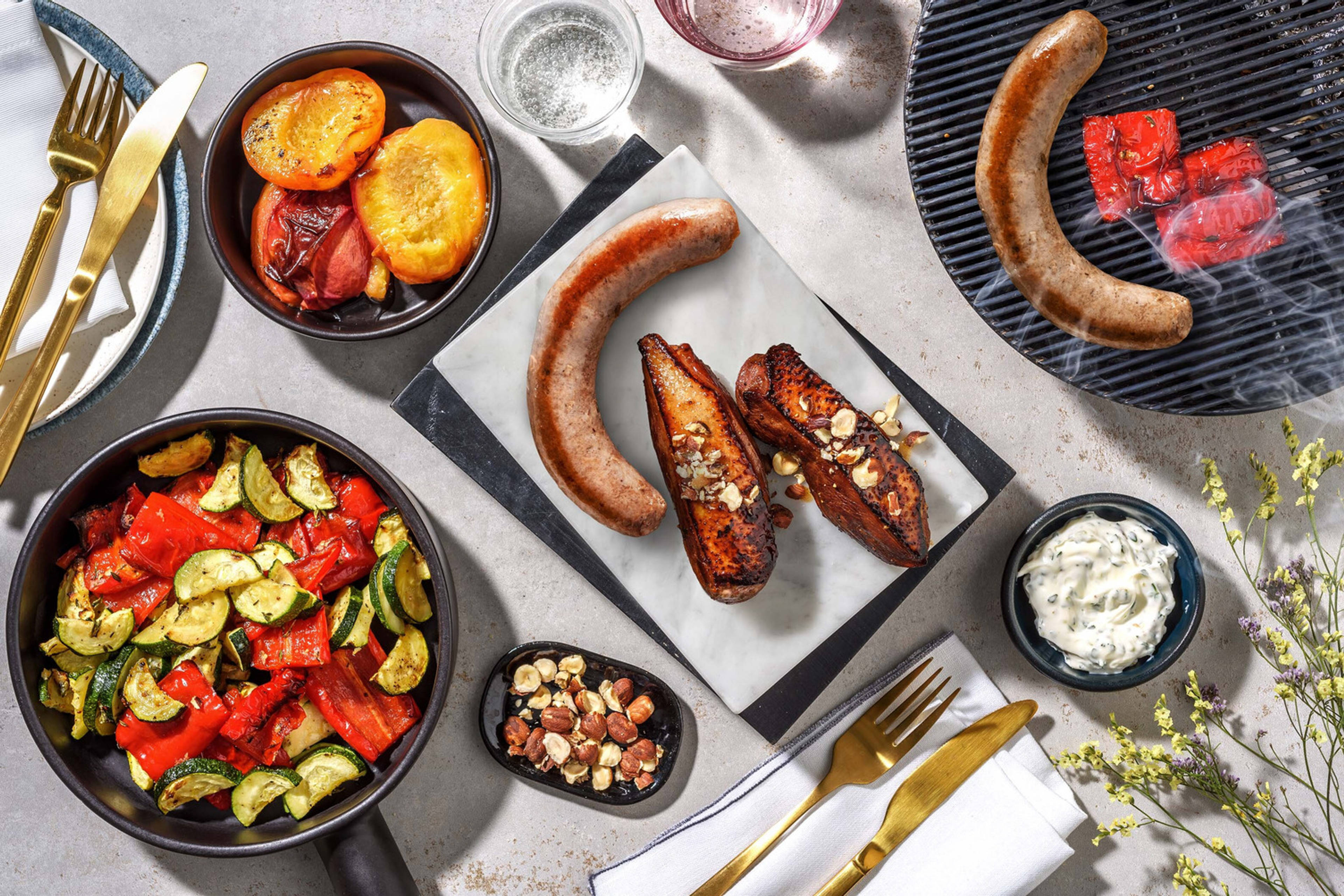 BBQ du Sud-Ouest au canard & à la saucisse