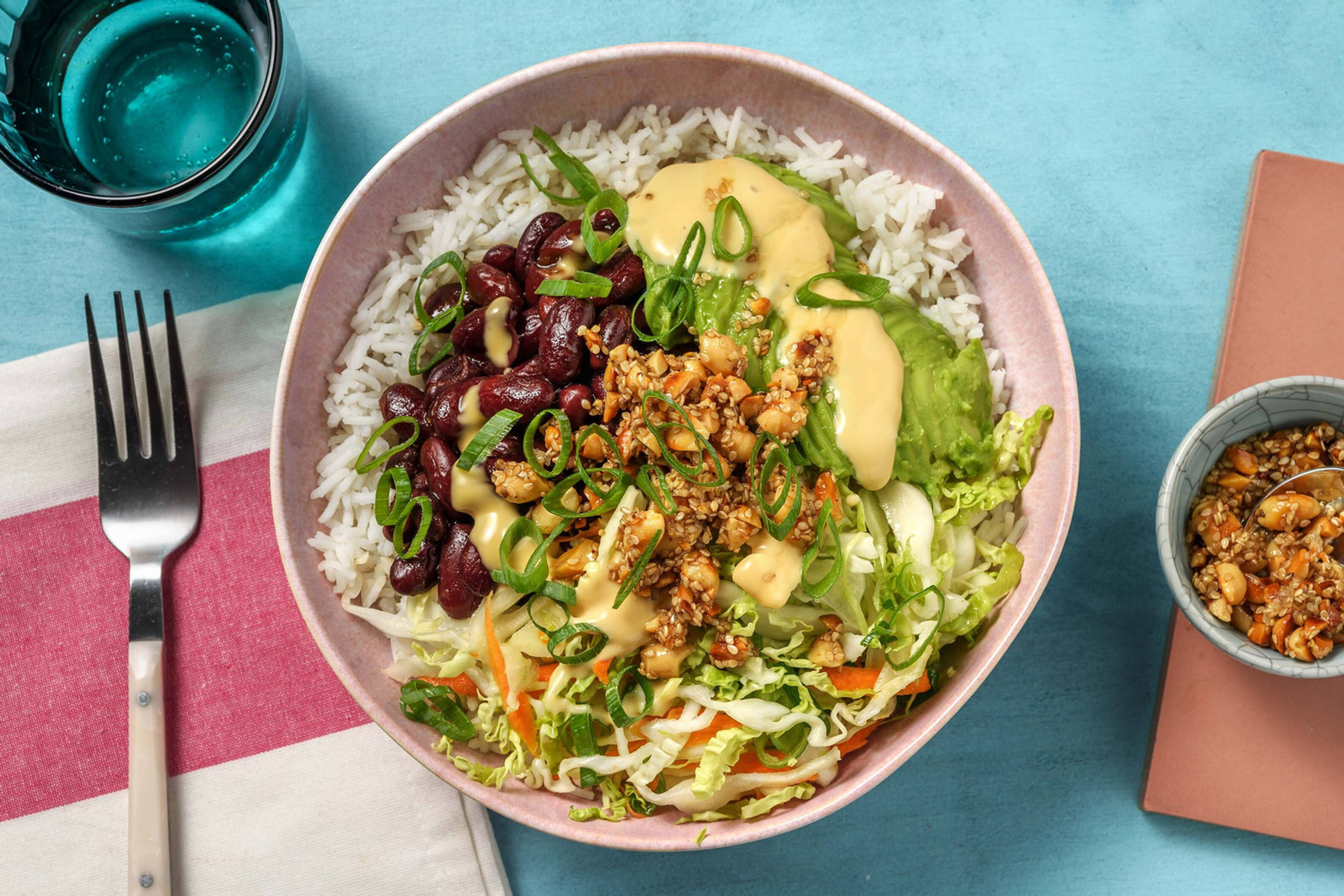 Vegetarisk bönbowl