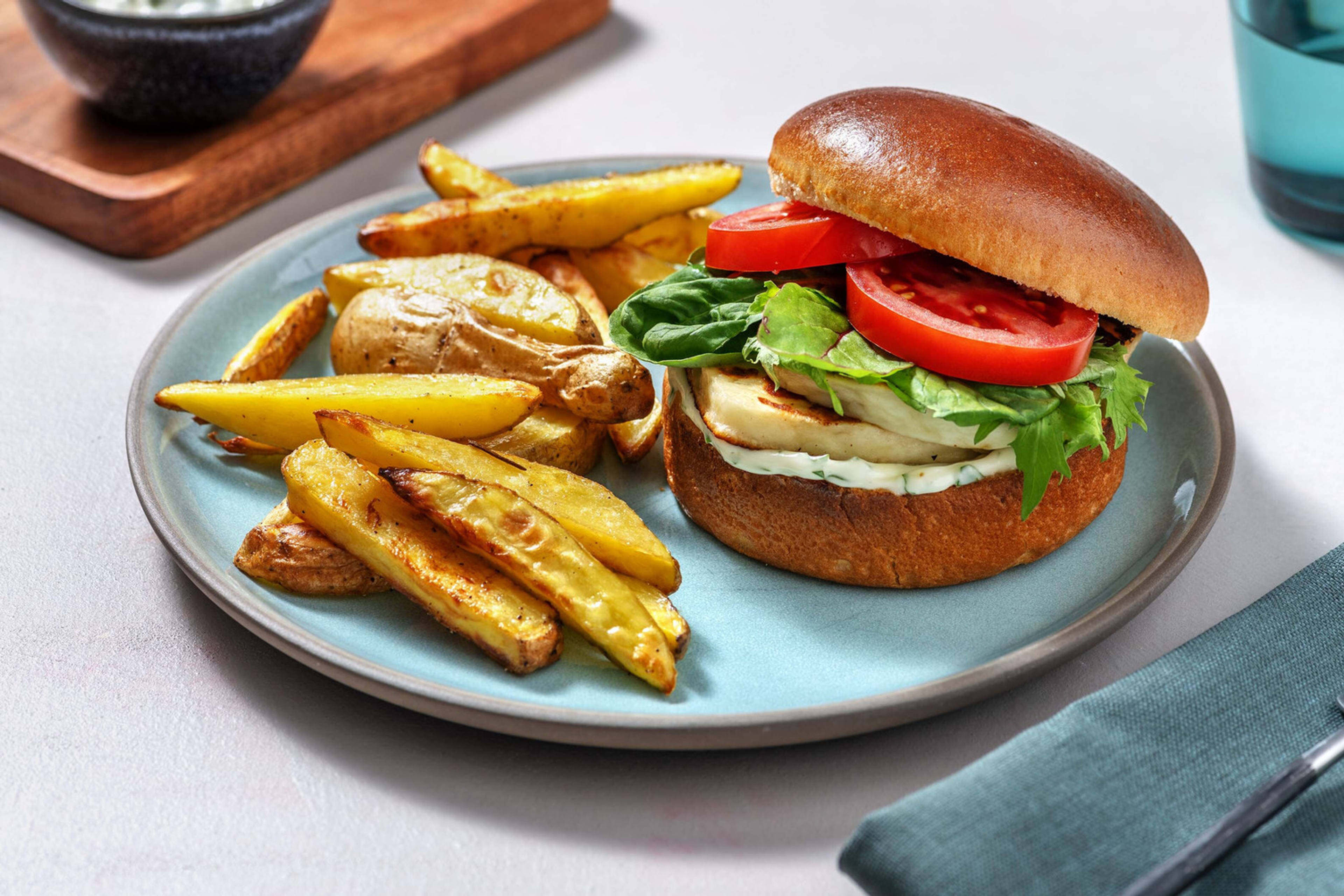 Burger vegetariano stile Cipro
