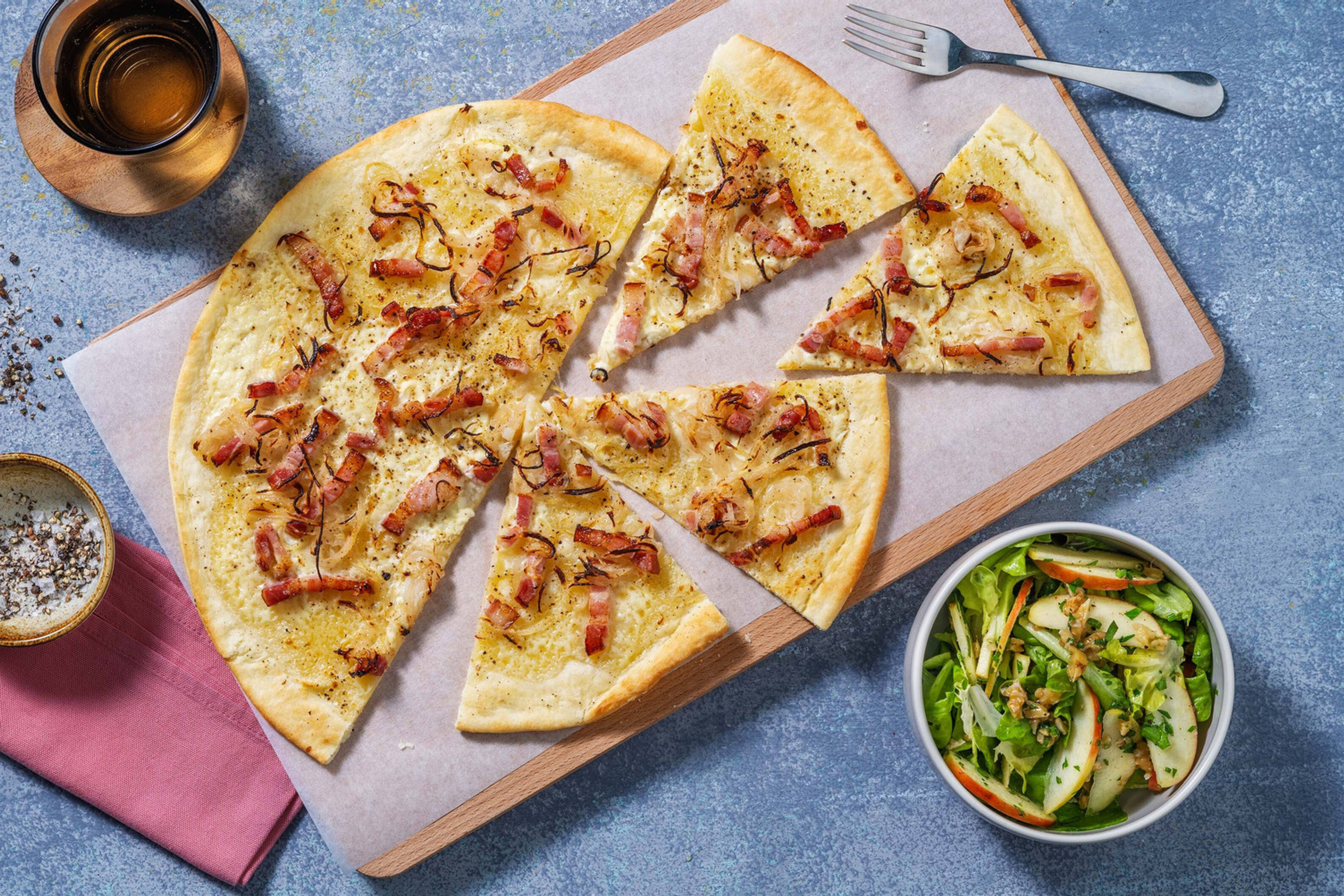 Flammekueche oignons & lardons