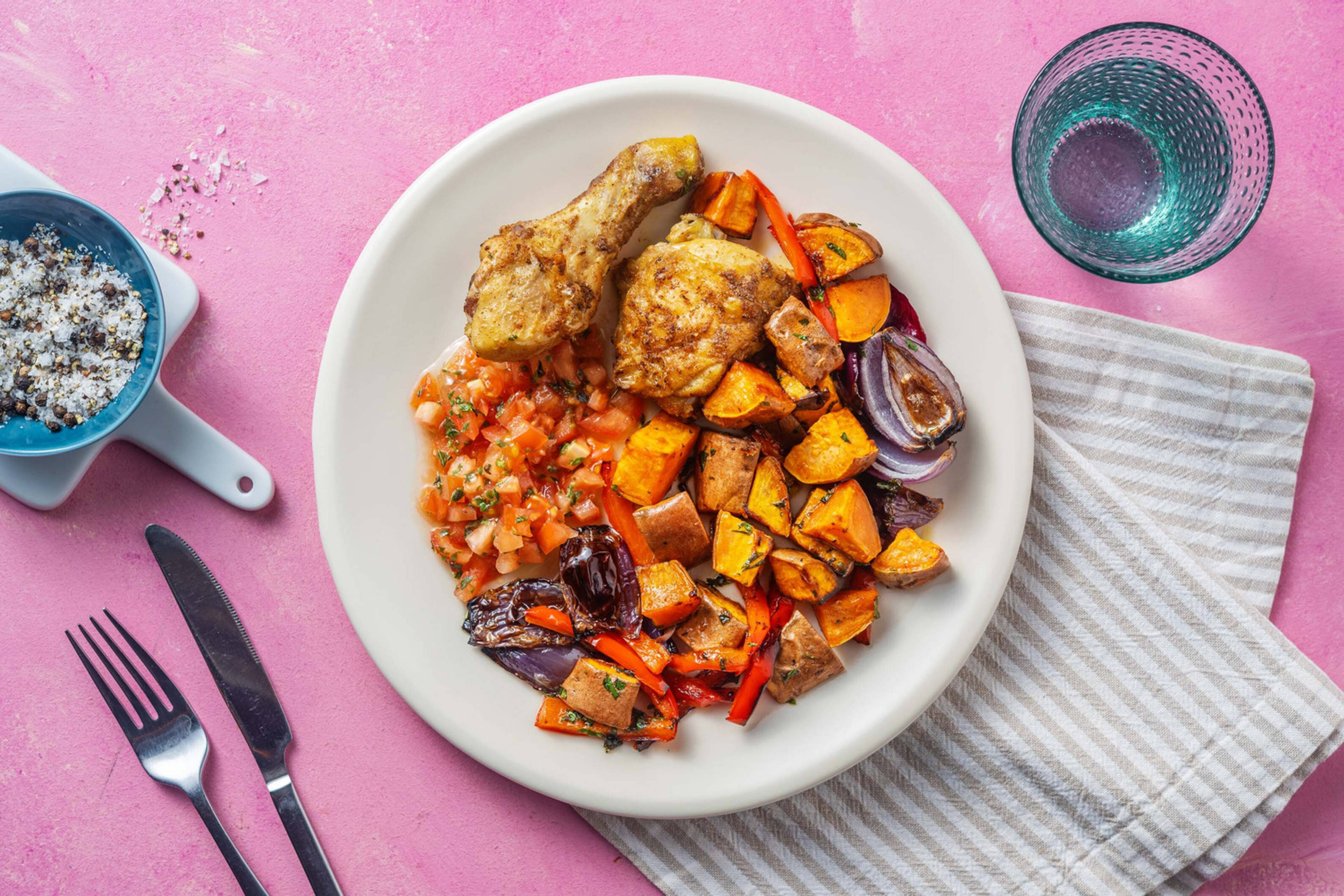 Pollo alle spezie mediorientali