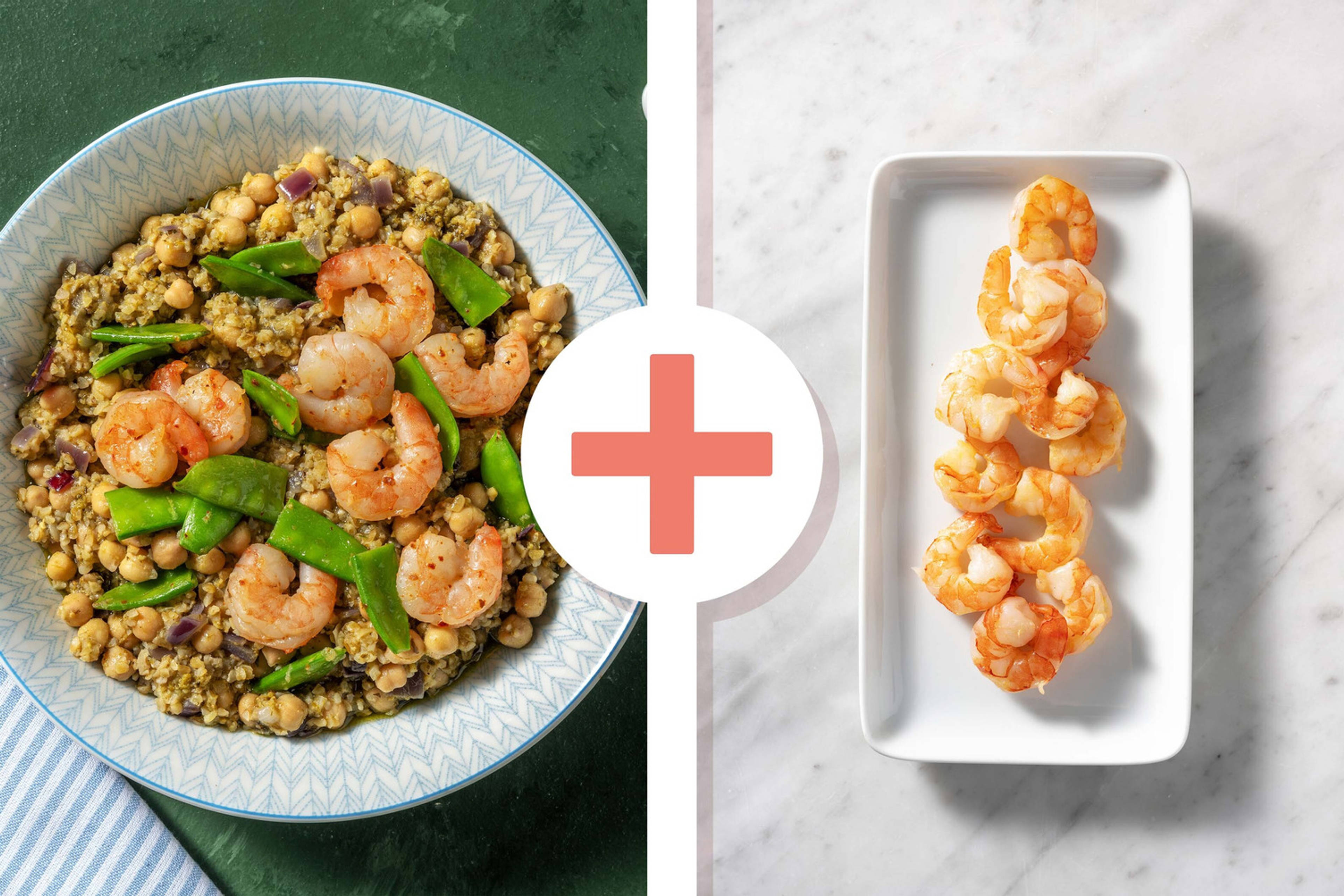 Double Prawn and Chickpea Bulgur Salad