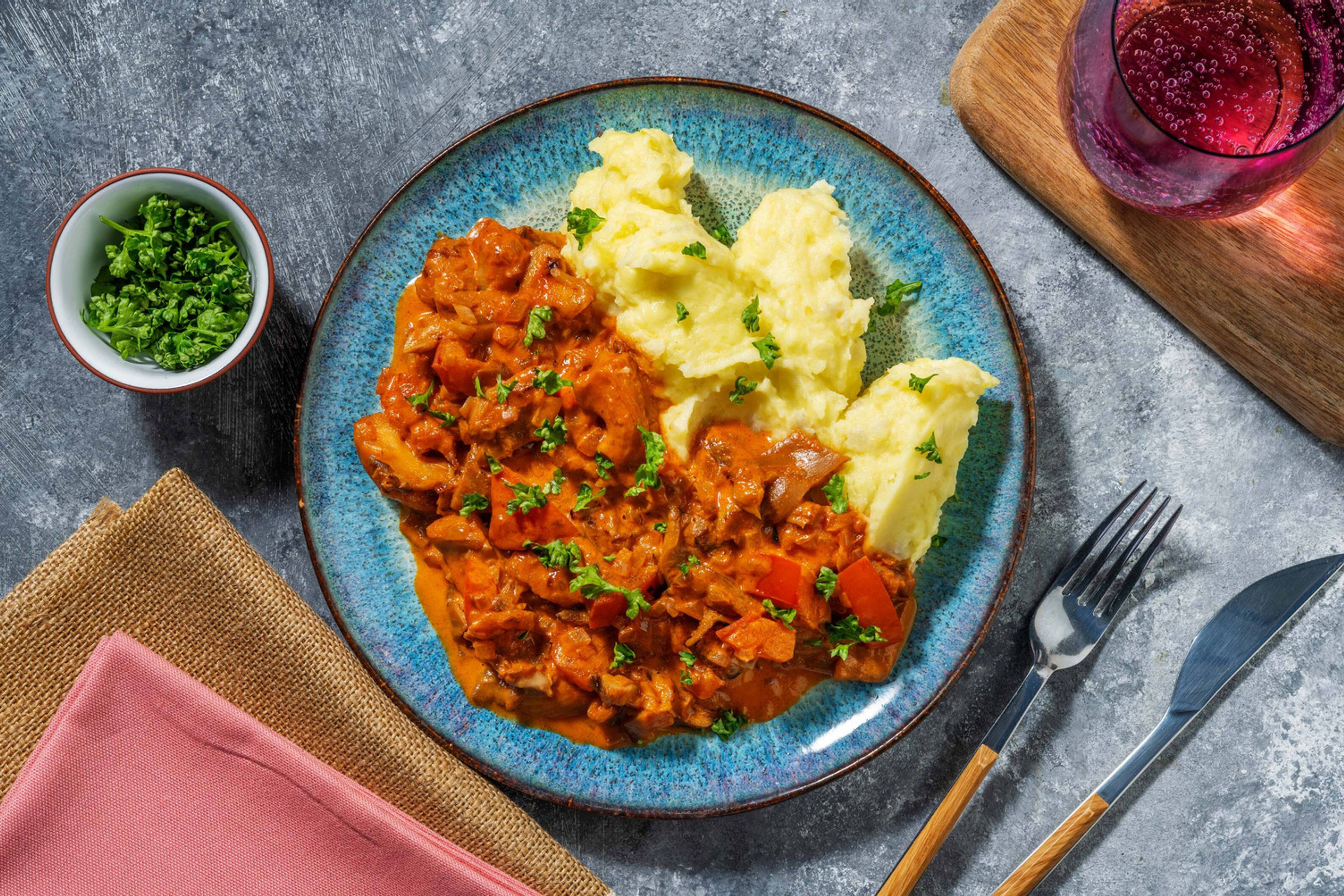 Nordisk østershatte-stroganoff