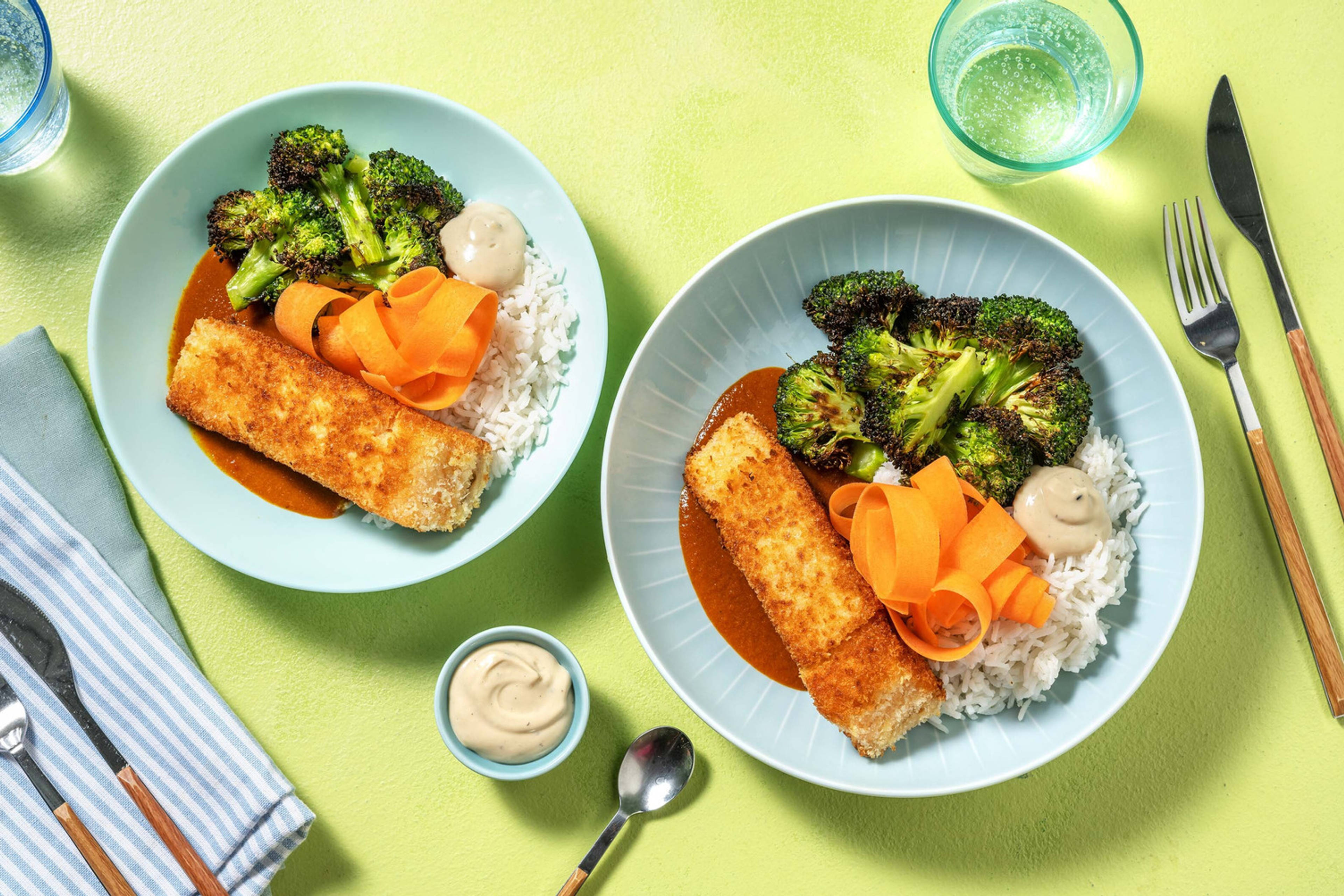 Sprøstekt laks i katsu-saus