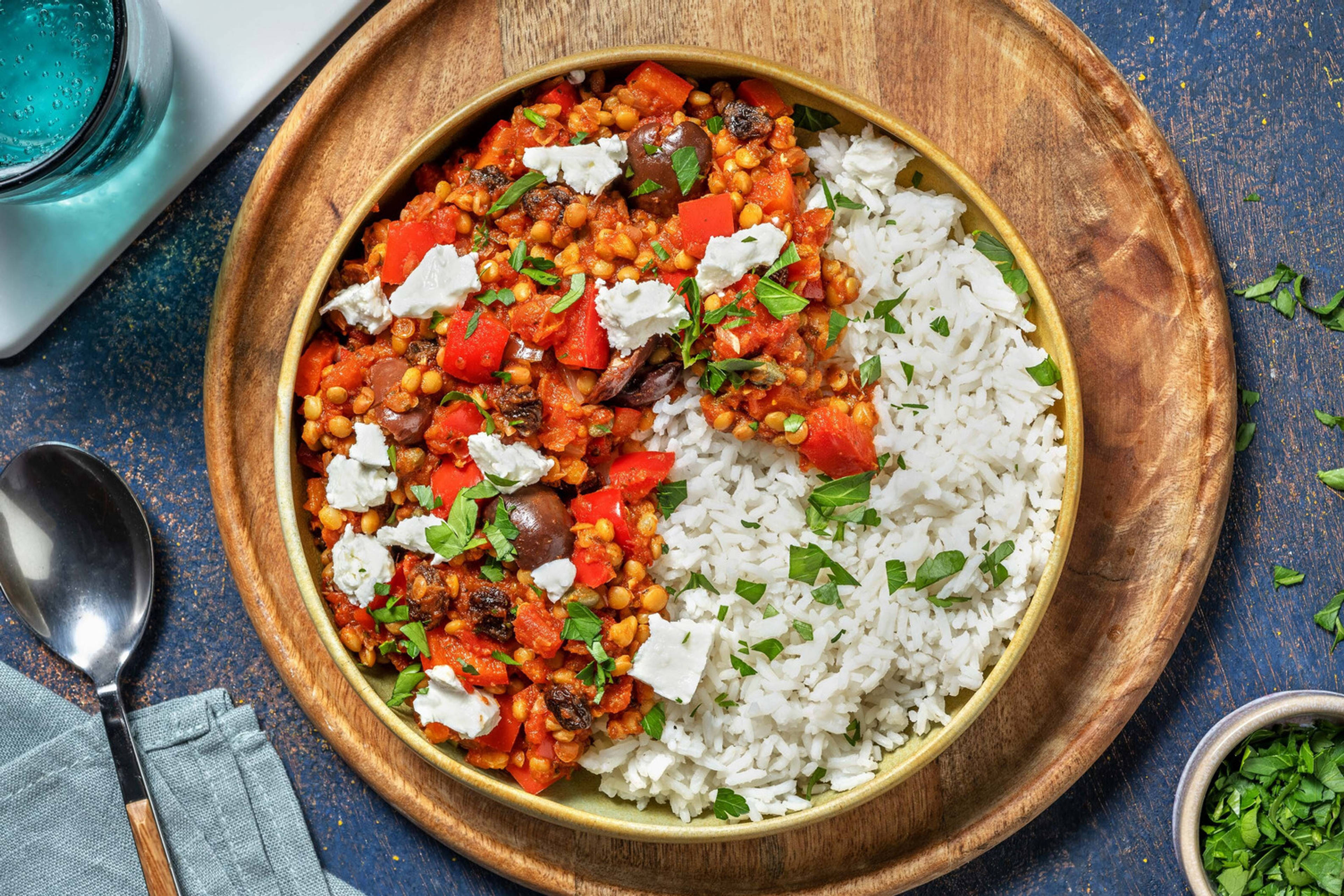 Picadillo végétarien aux lentilles