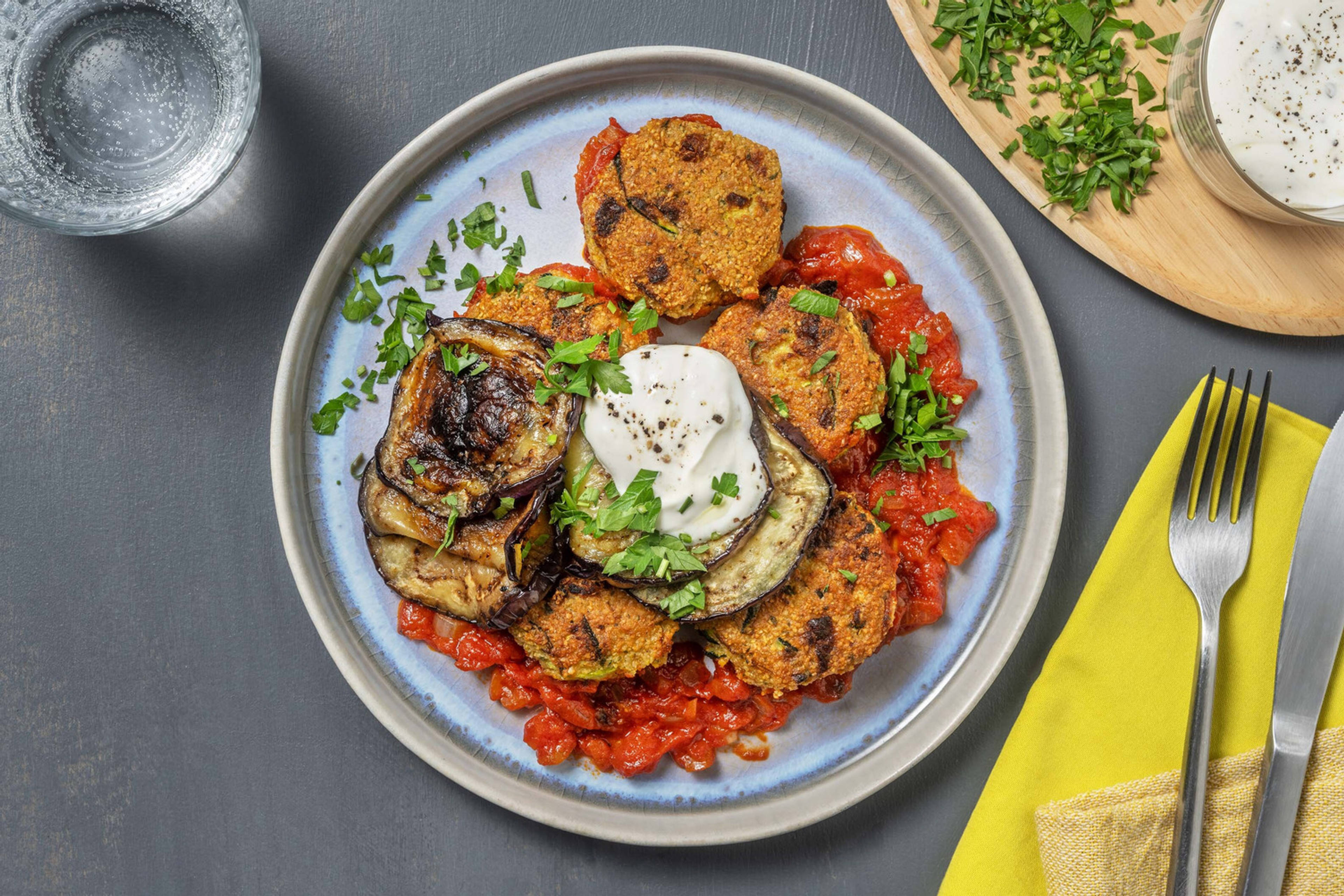  Falafel con salsa di pomodoro