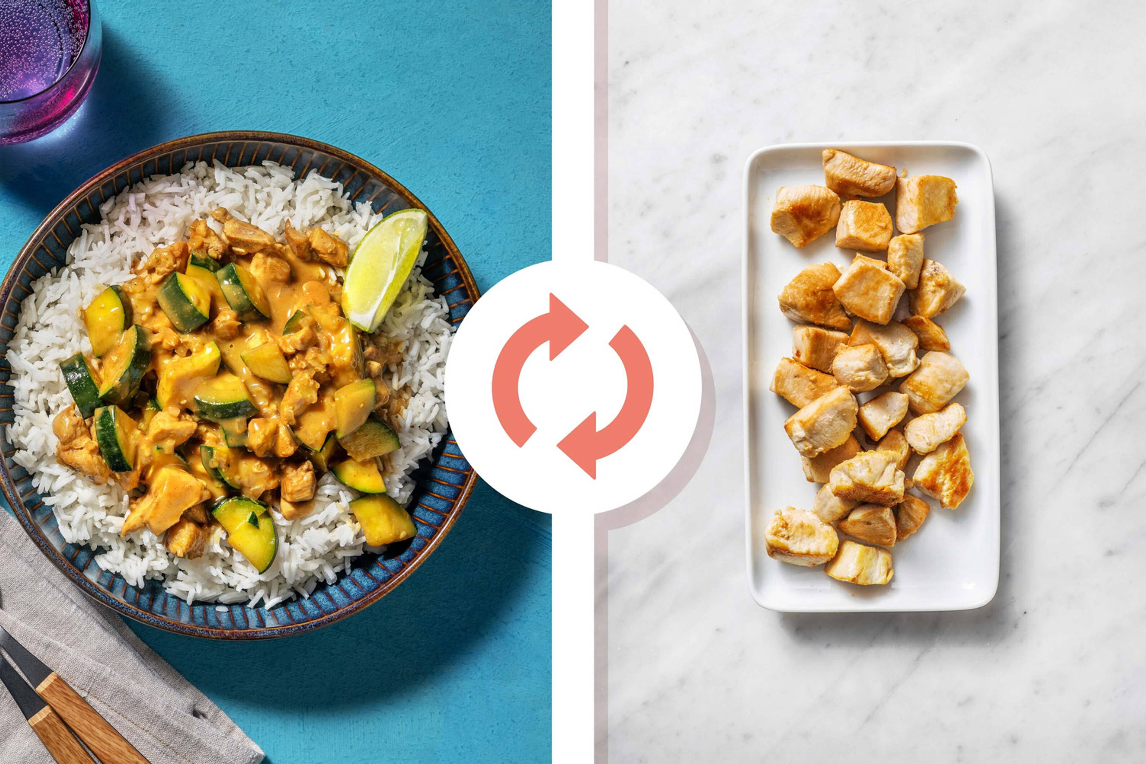 Indonesian Style Coconut Diced Chicken Breast Curry