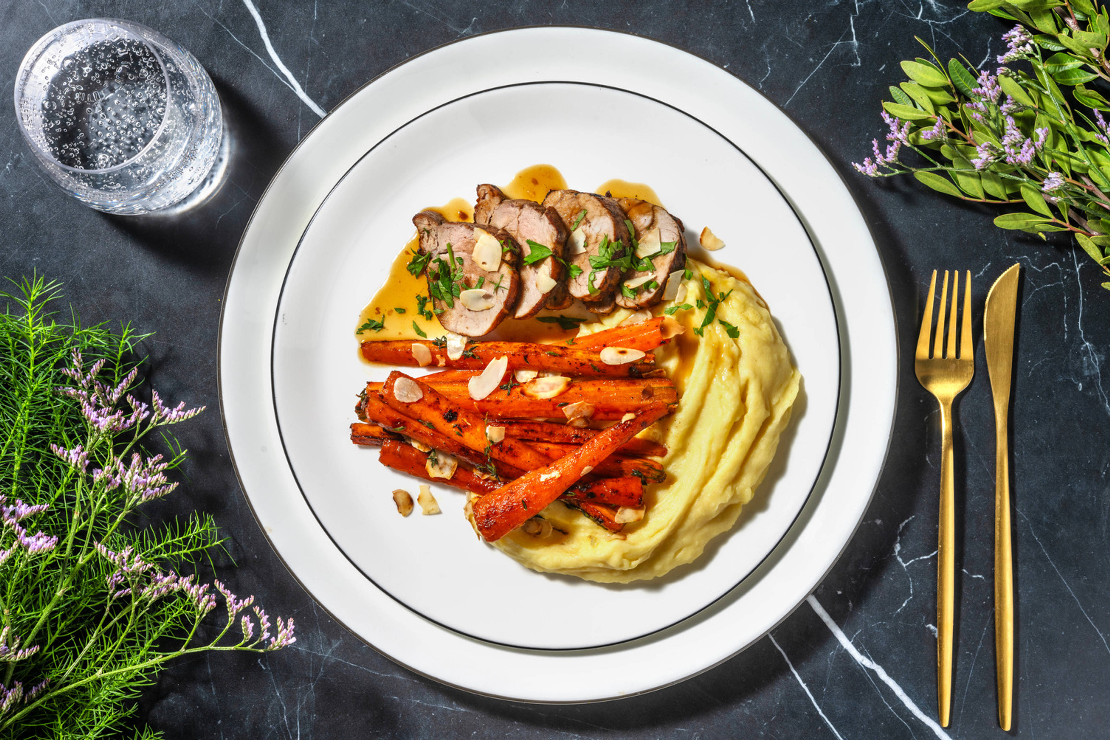 Filet mignon de porc, sauce orange & miel