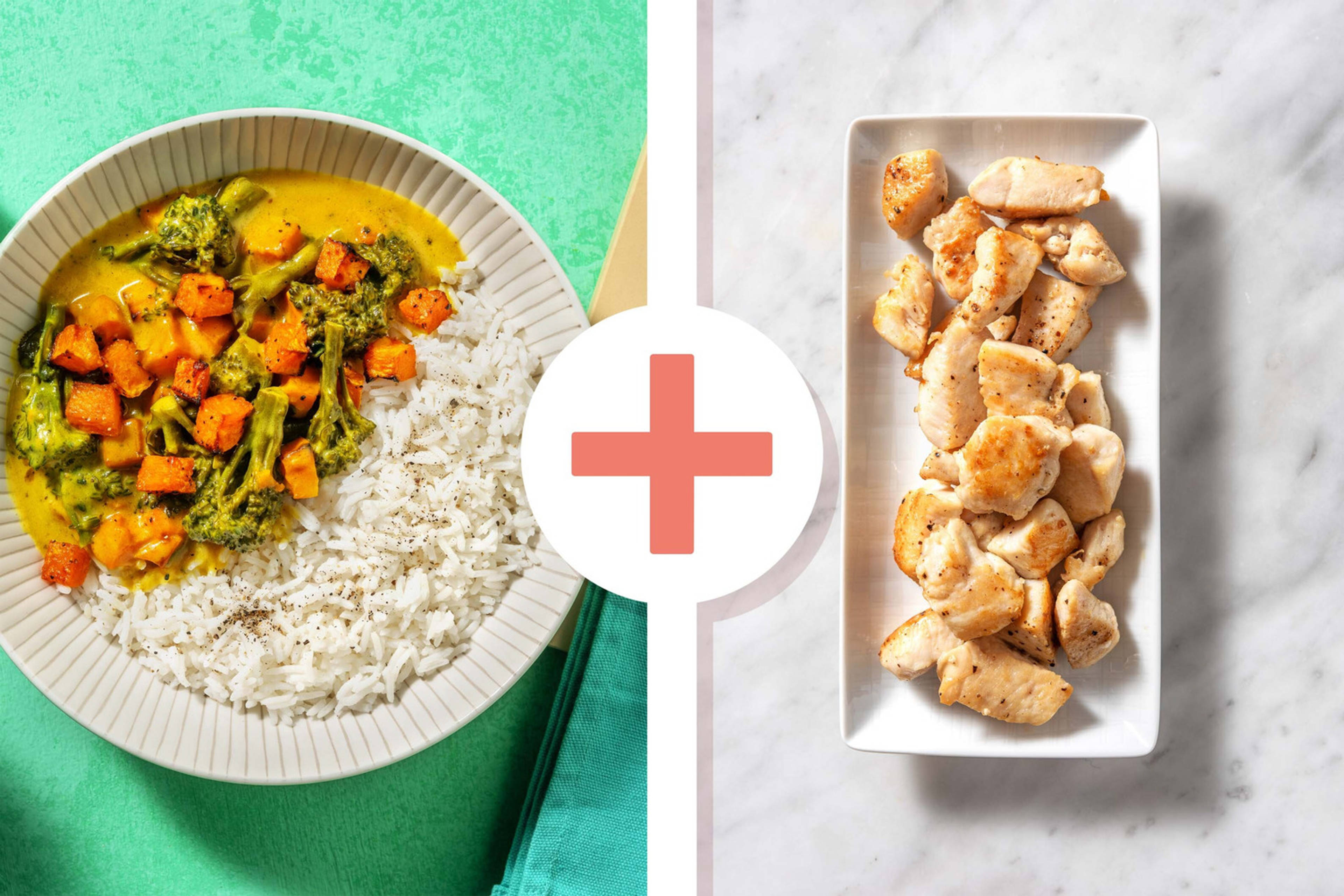 Sweet Potato and Chicken Breast Korma Style Curry