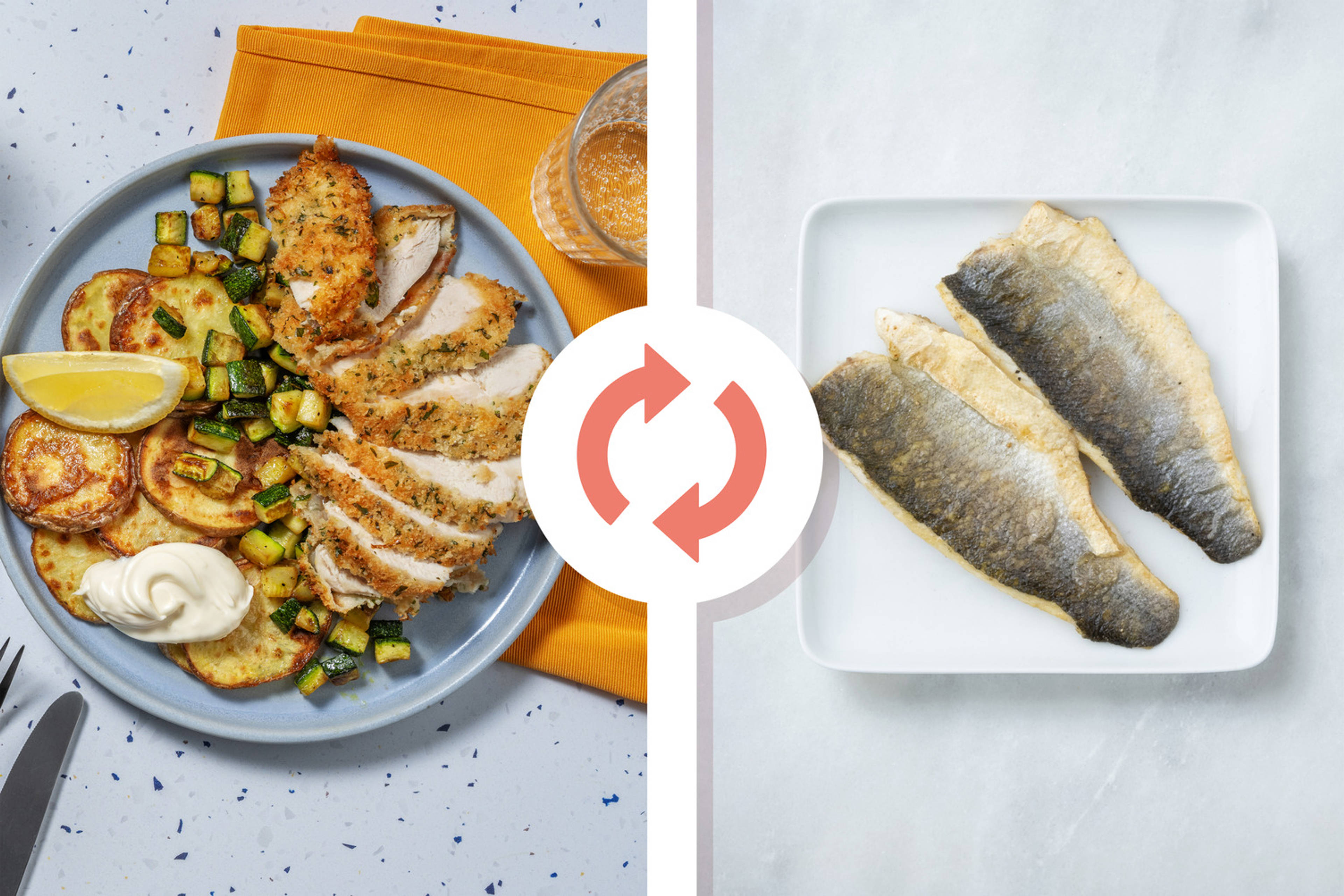 Orata in crosta di pane panko e limone