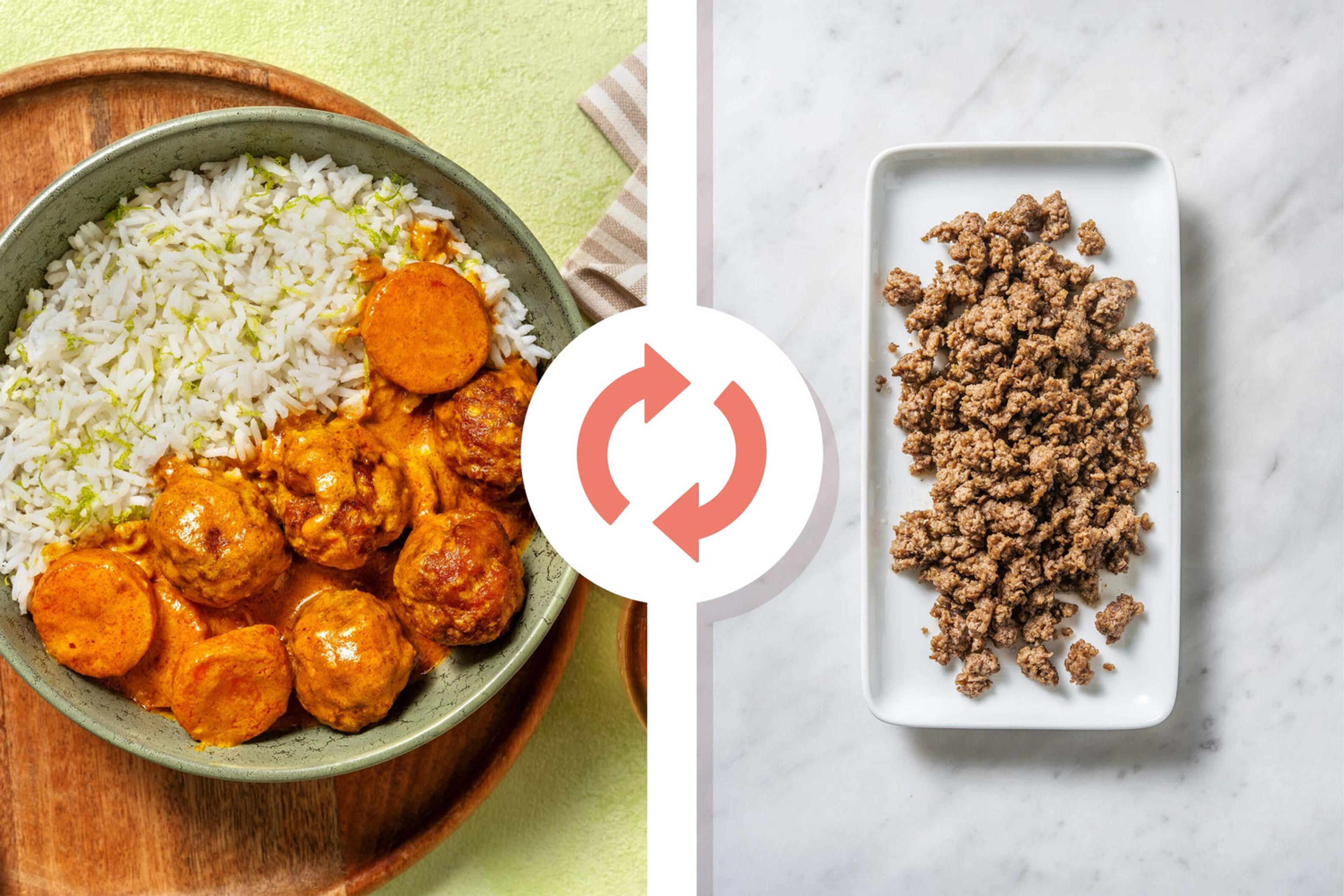 Red Thai Inspired Beef Meatball Curry