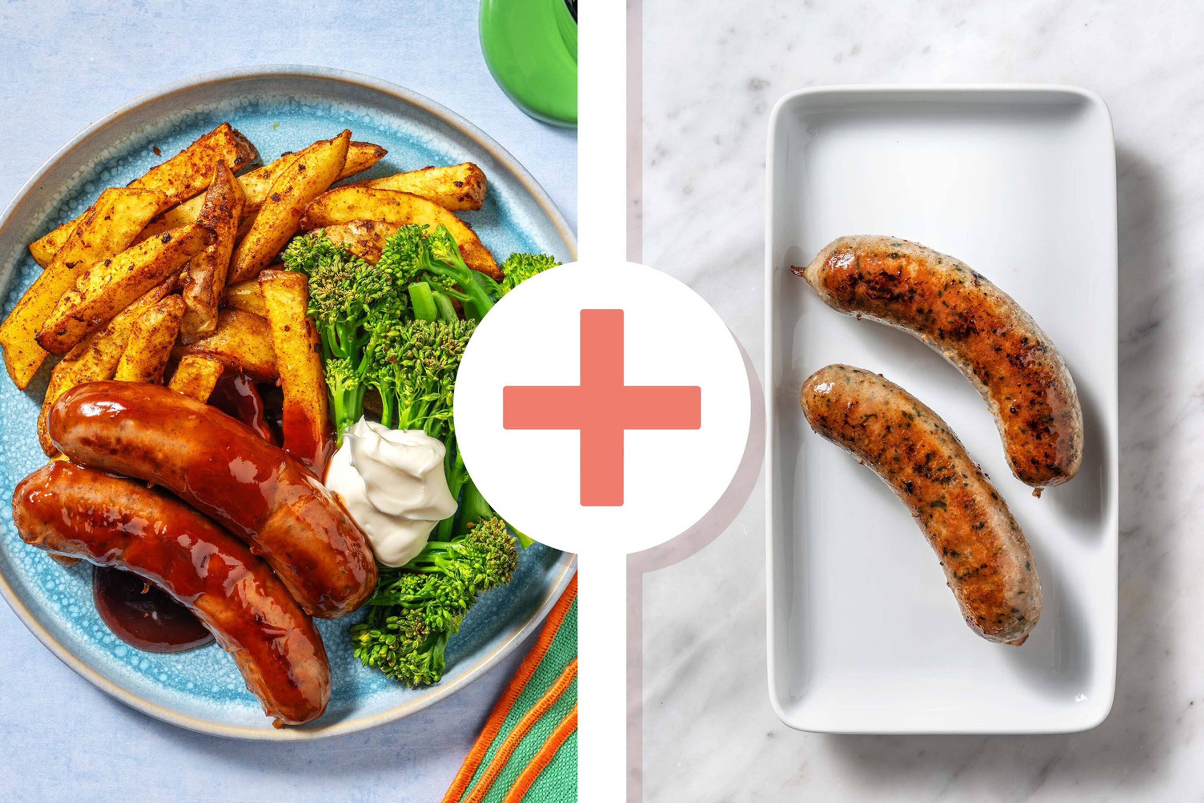 BBQ Glazed Double Honey Mustard Sausage Traybake