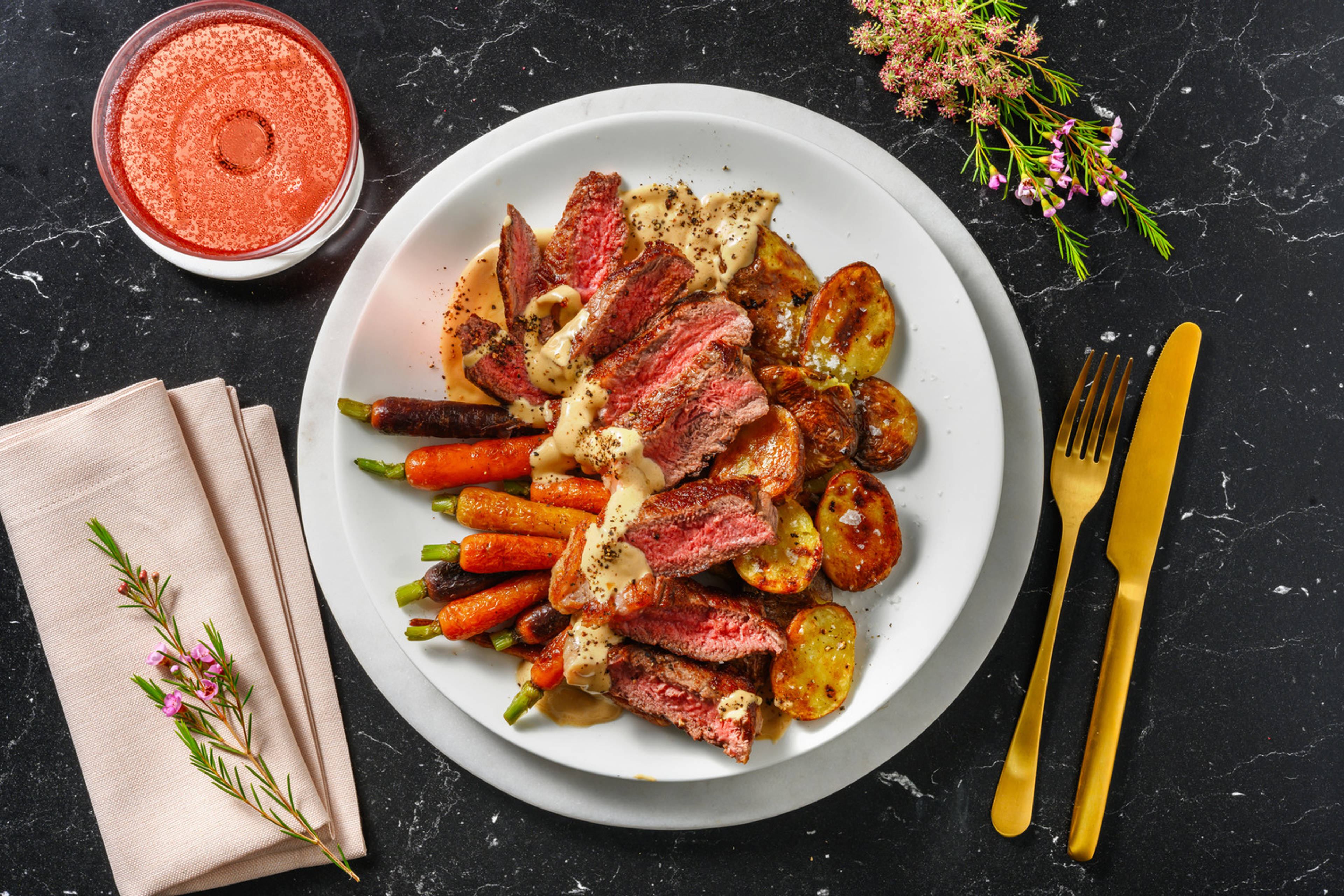 Irish Sirloin Steak in Creamy Truffle Sauce