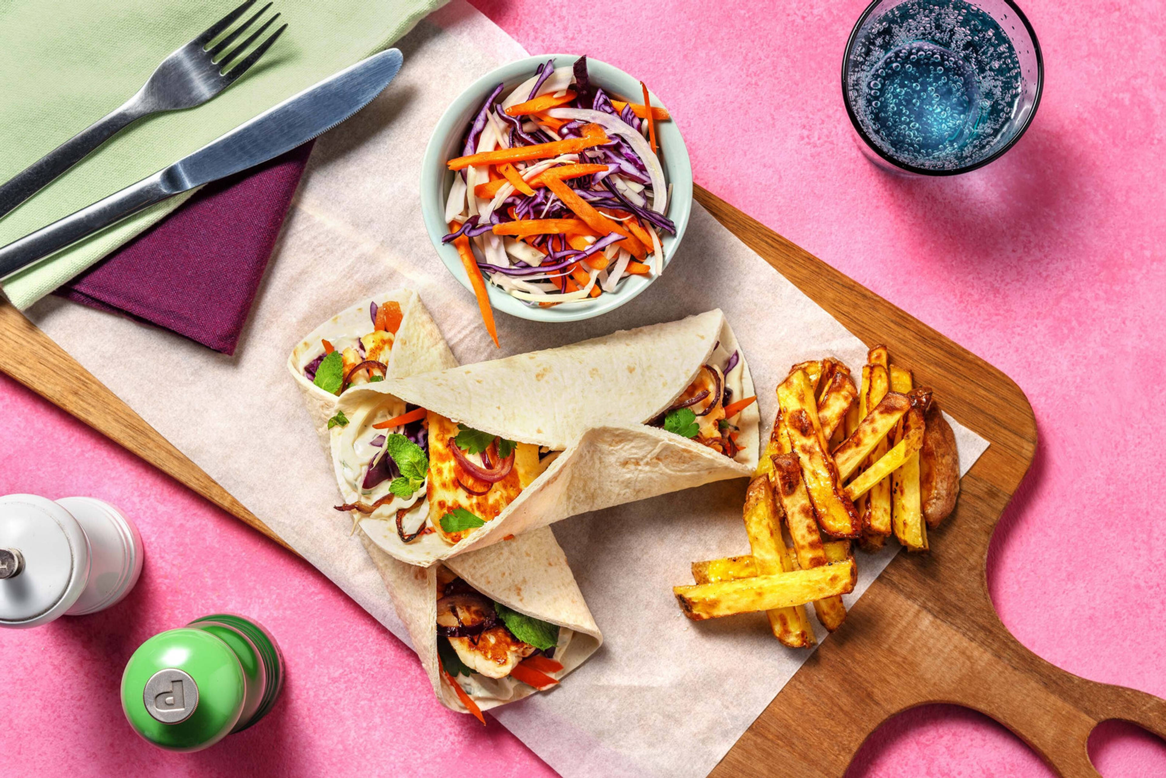 Wraps de fromage grillé façon kebab berlinois