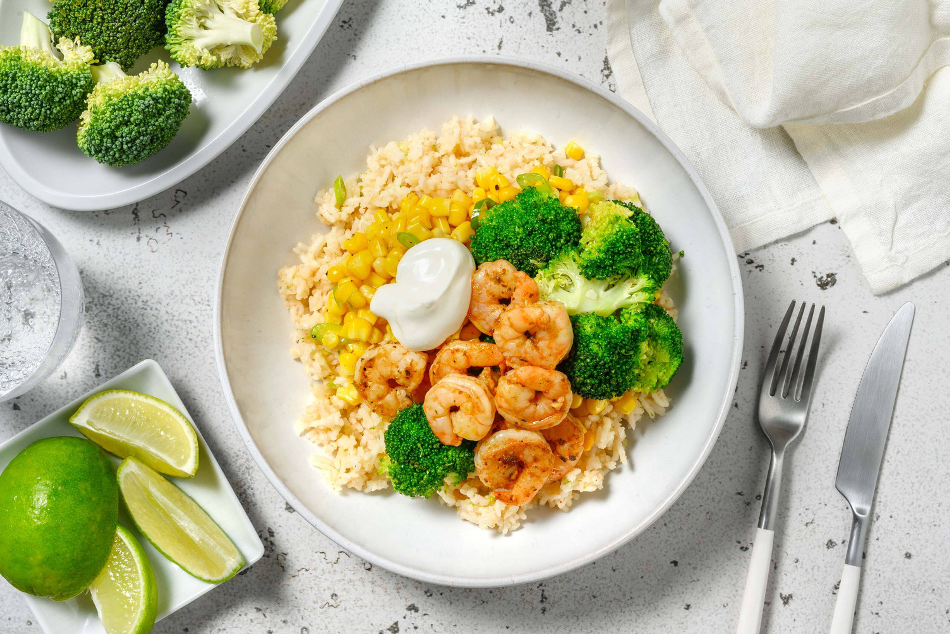 Mexican Garlic Shrimp Bowl 