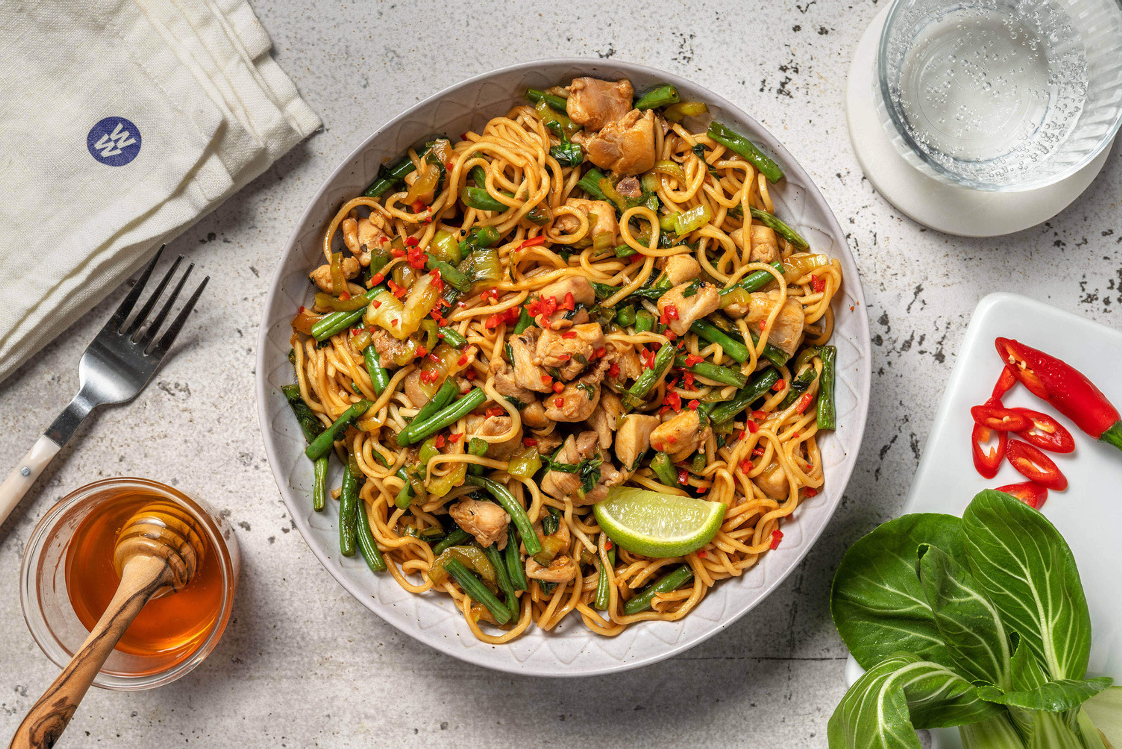 Chinese Style Chicken Noodles