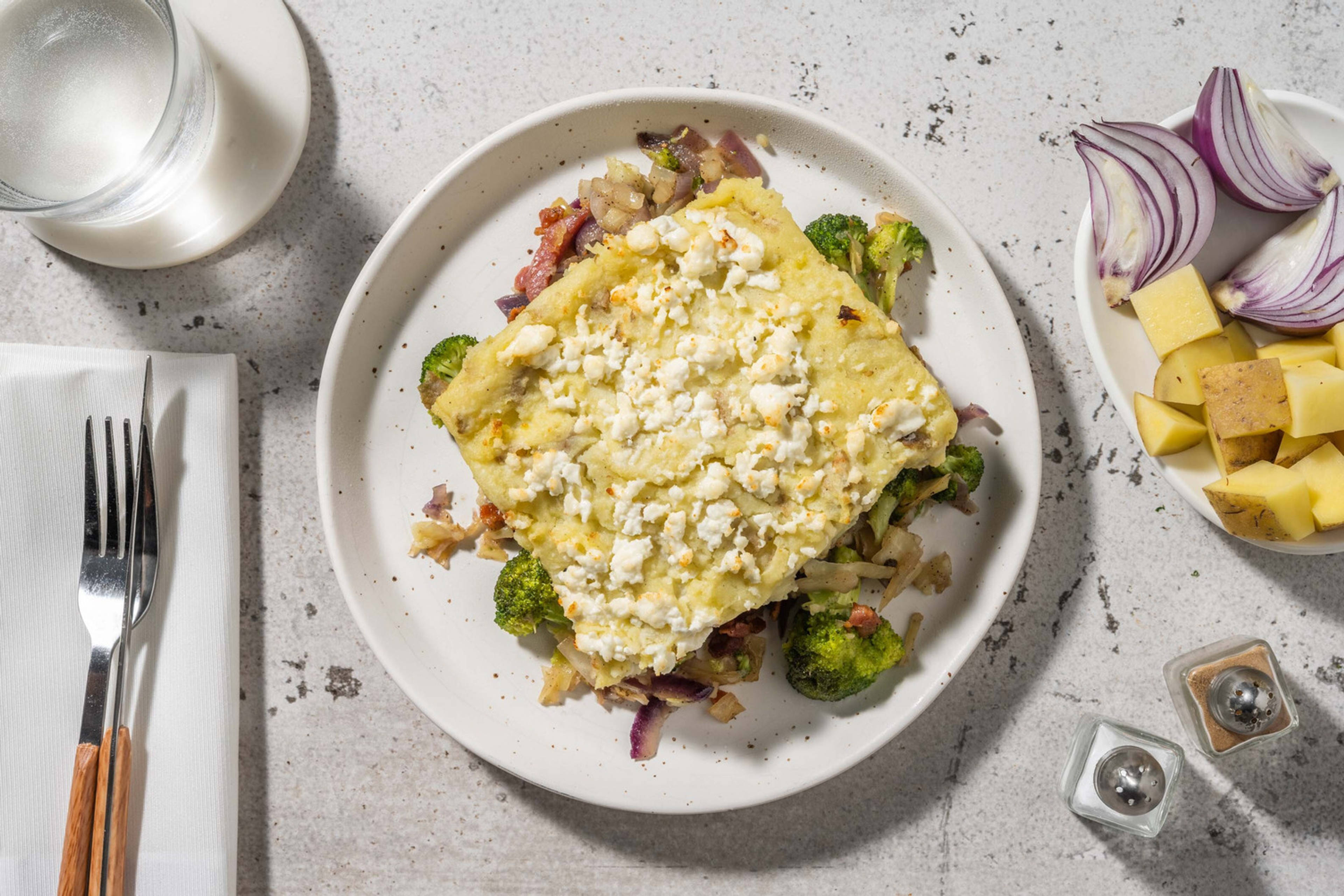 Ovenschotel van broccoli en spitskool