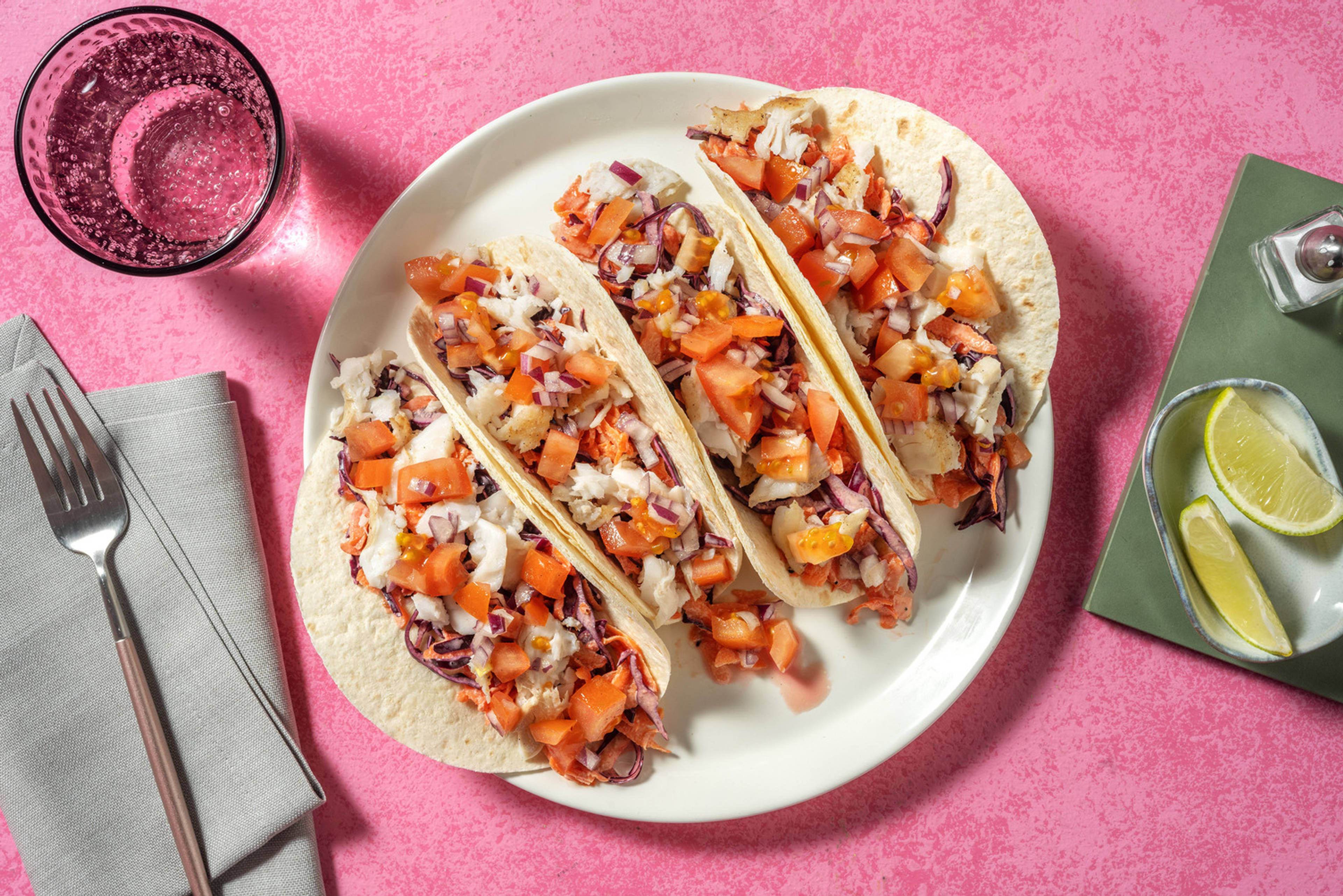 Mexikanska fisktacos på kolja