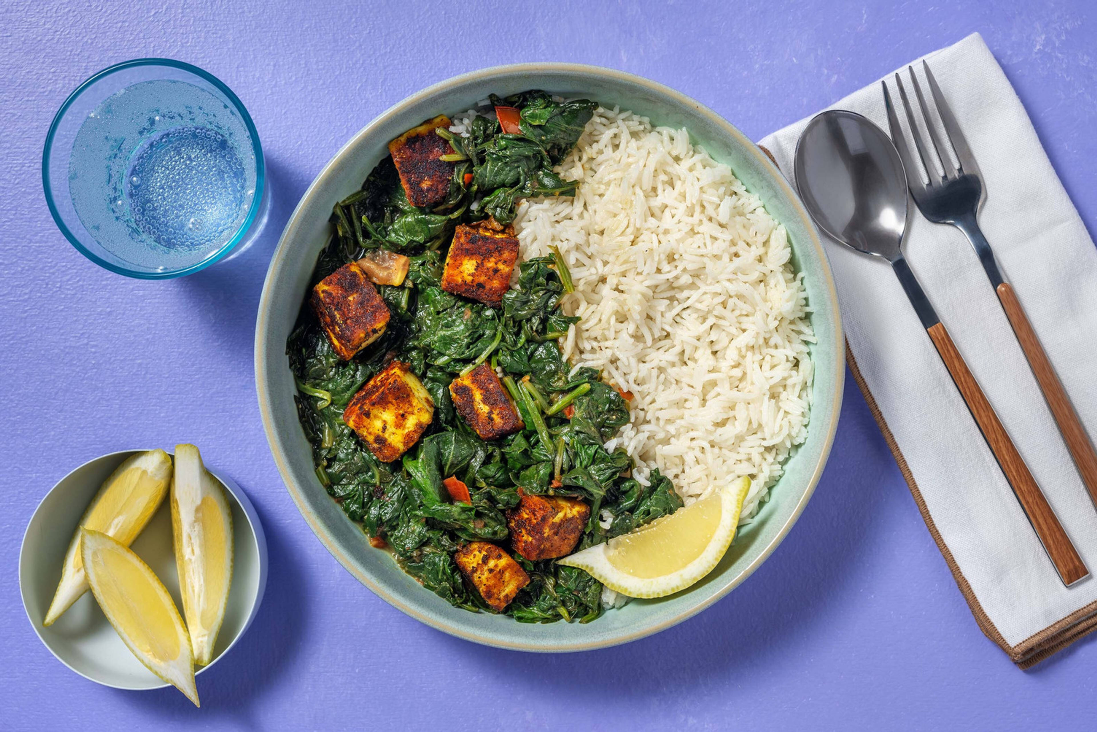 Panir mariné au curry 