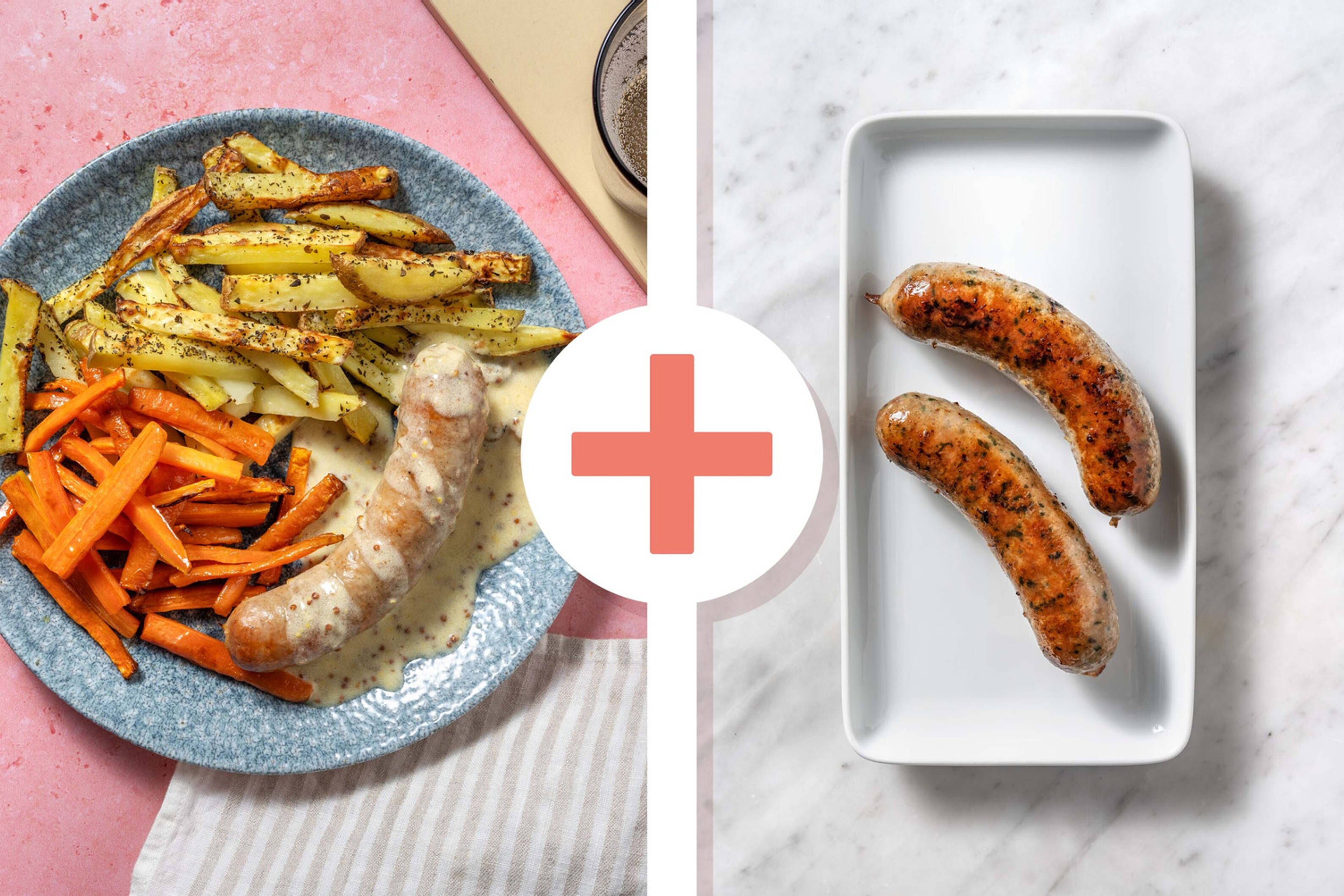 Double Honey Mustard Sausages in Creamy Sauce
