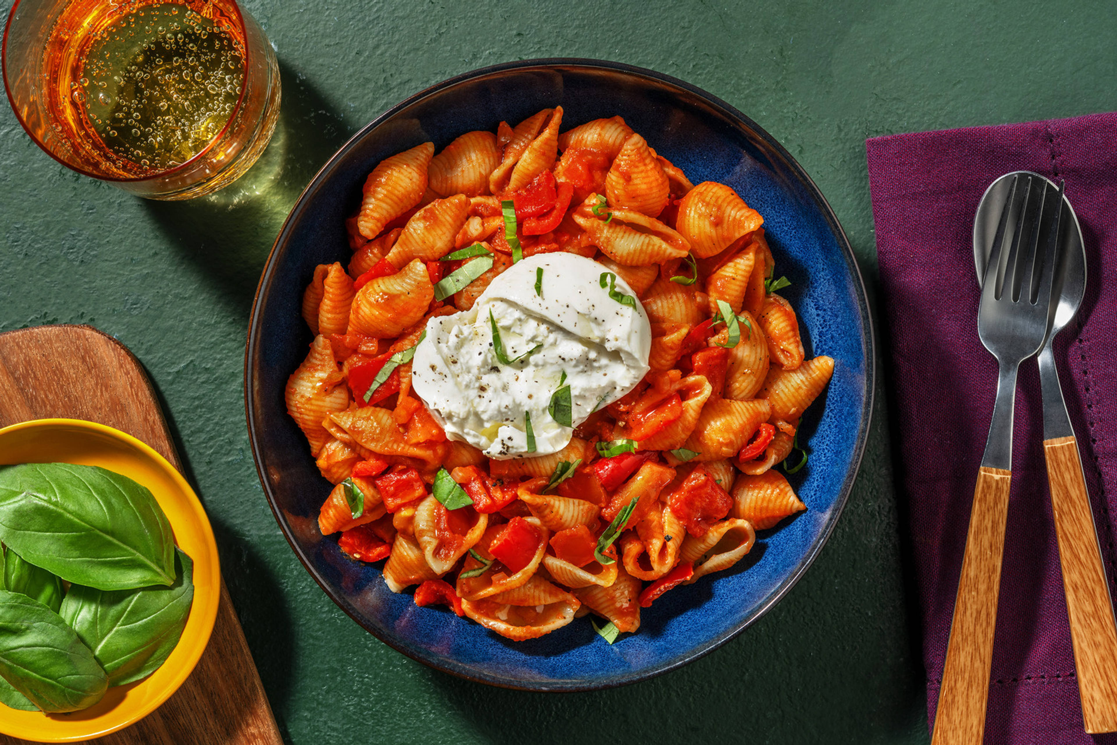 Burrata & pecorino pasta