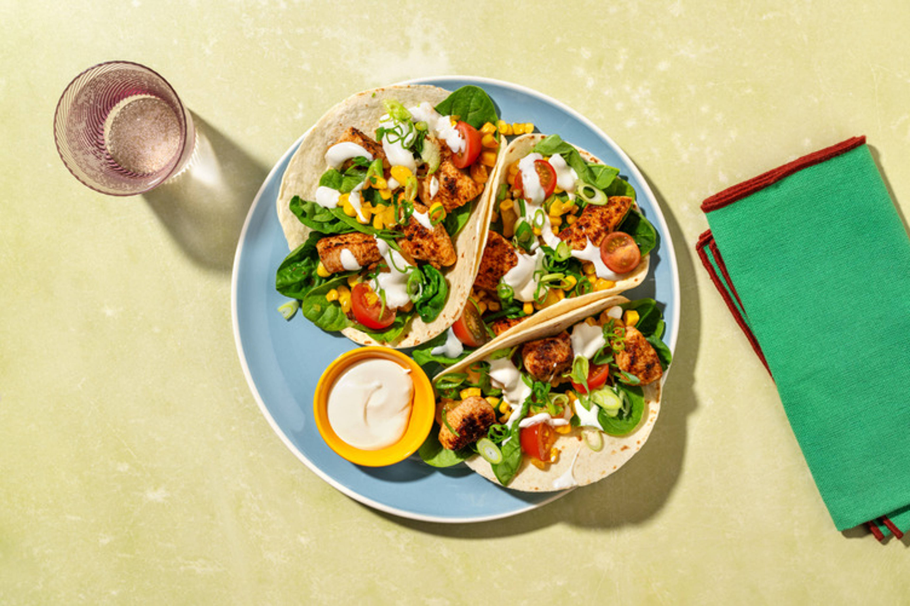 Quick Caribbean-Spiced Chicken Tacos