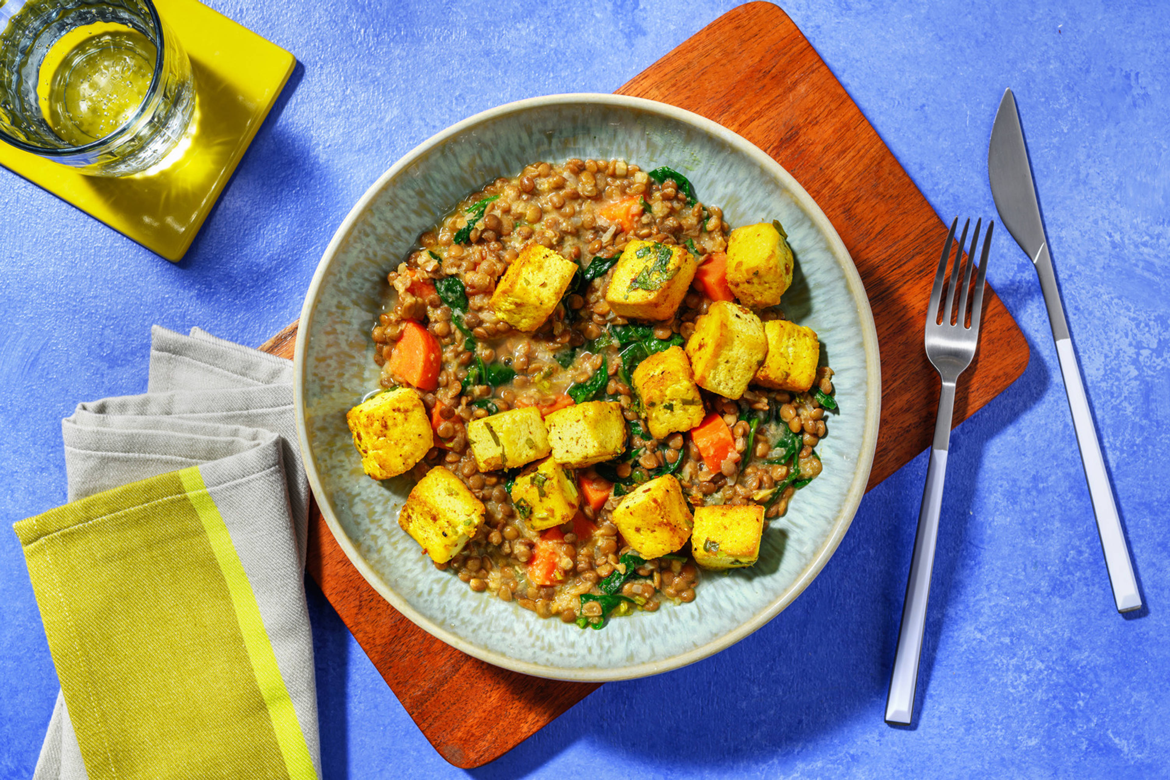 Spinach and Tofu Dahl