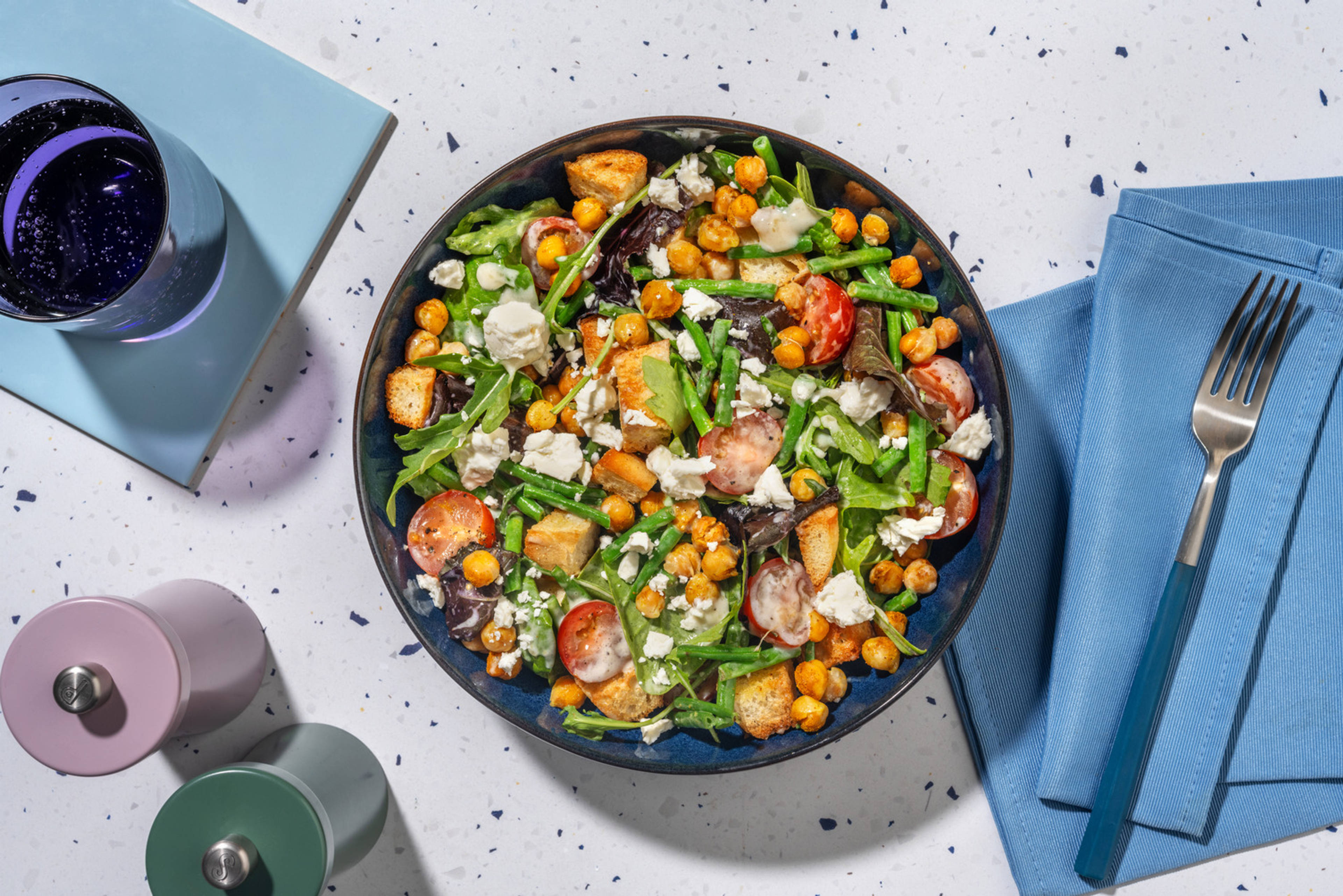 Quick Curried Roasted Chickpea Salad
