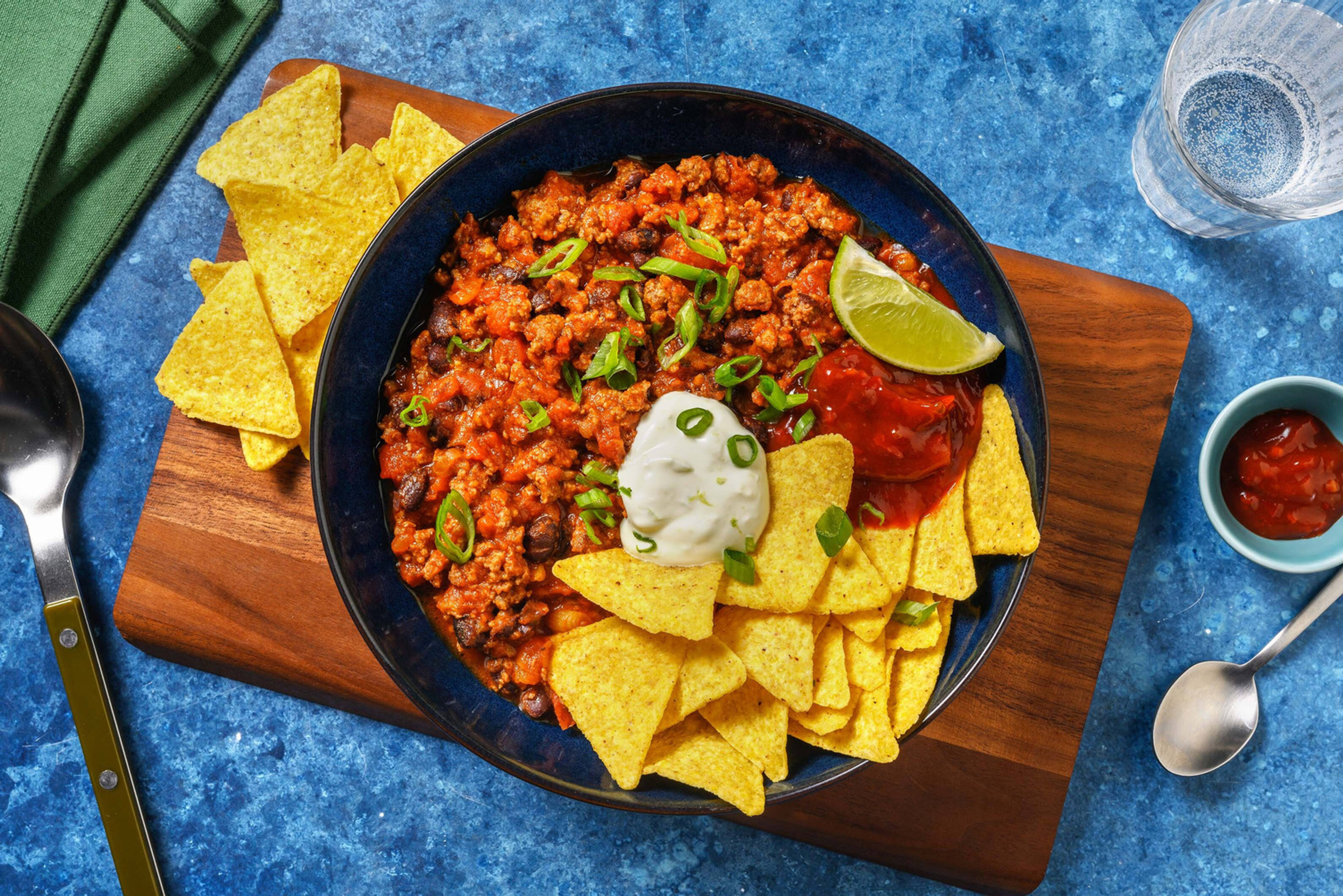 Tex-Mex Chili-Bowl mit Hackfleisch