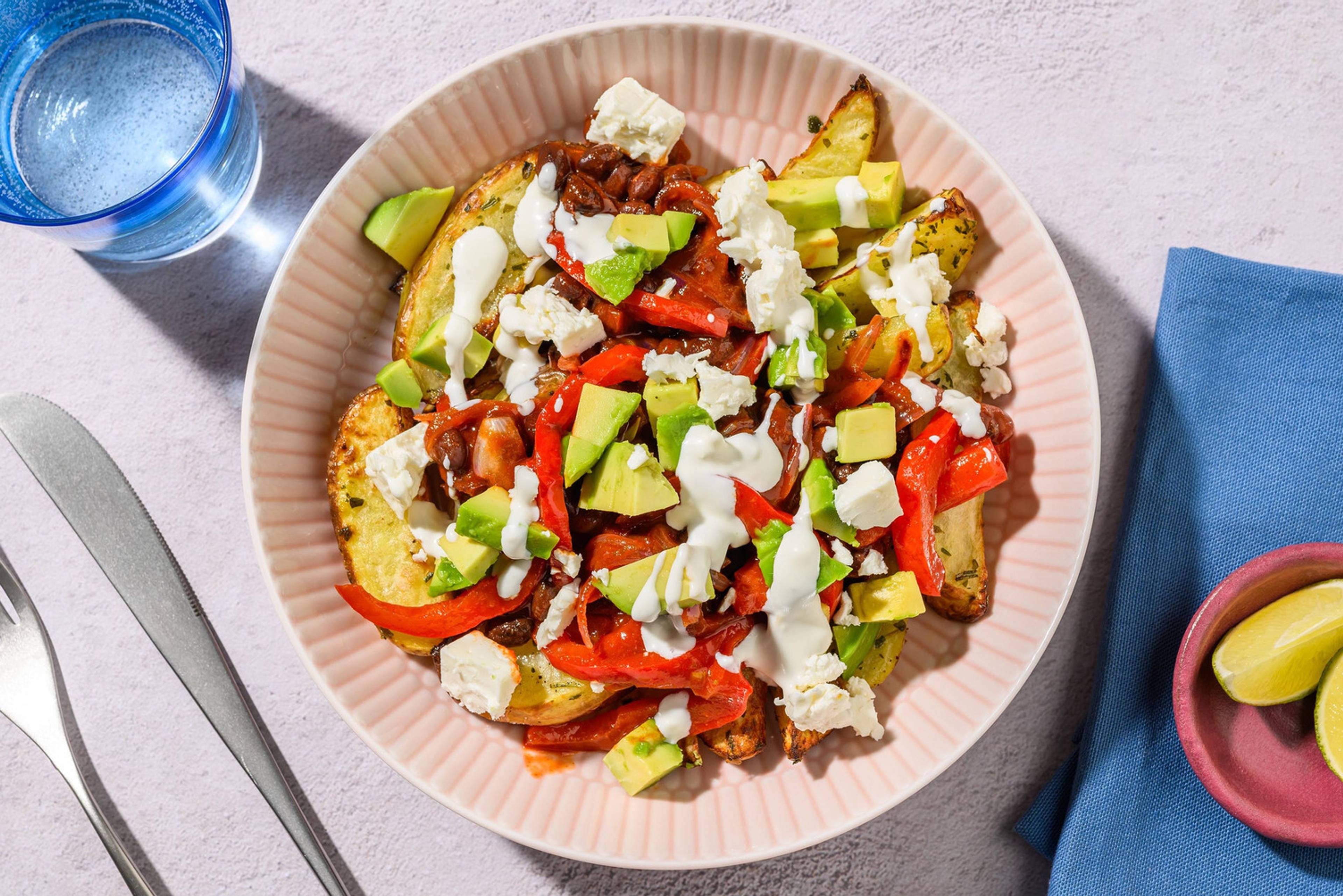 Smoky Bean Loaded Wedges