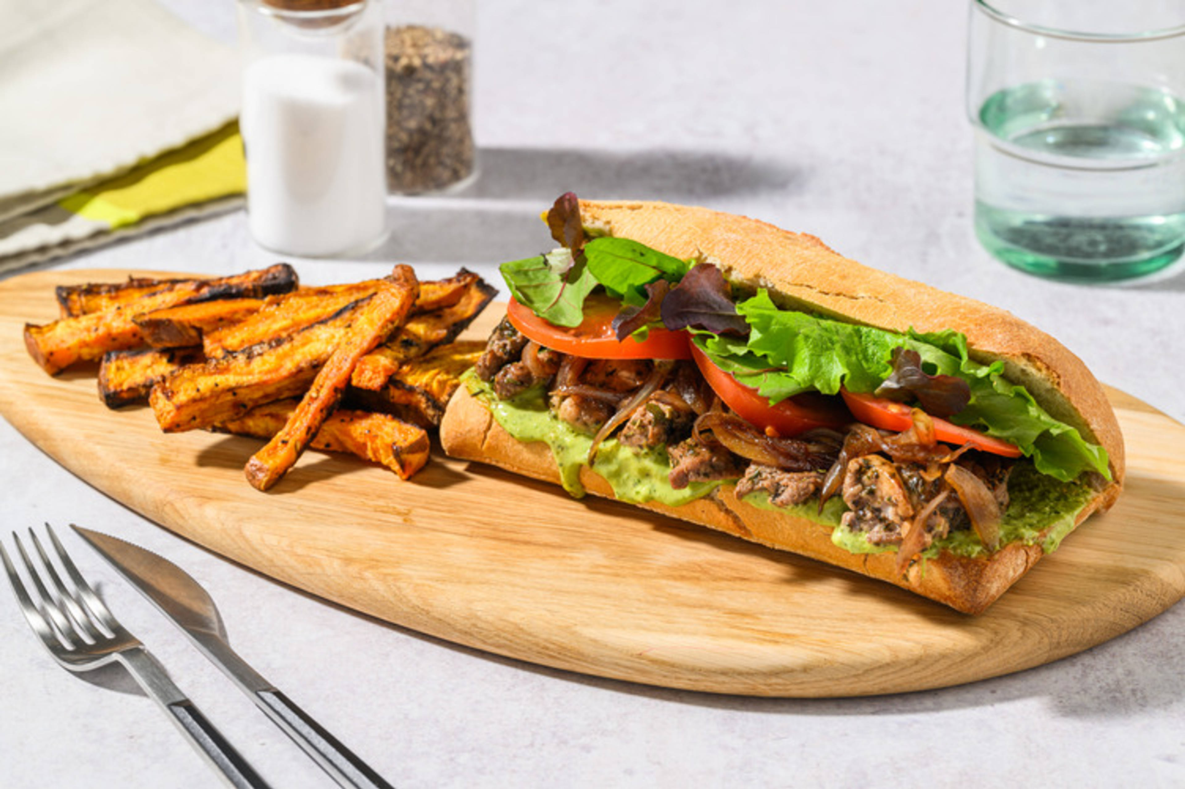Herby Beef & Caramelised Onion Sambos