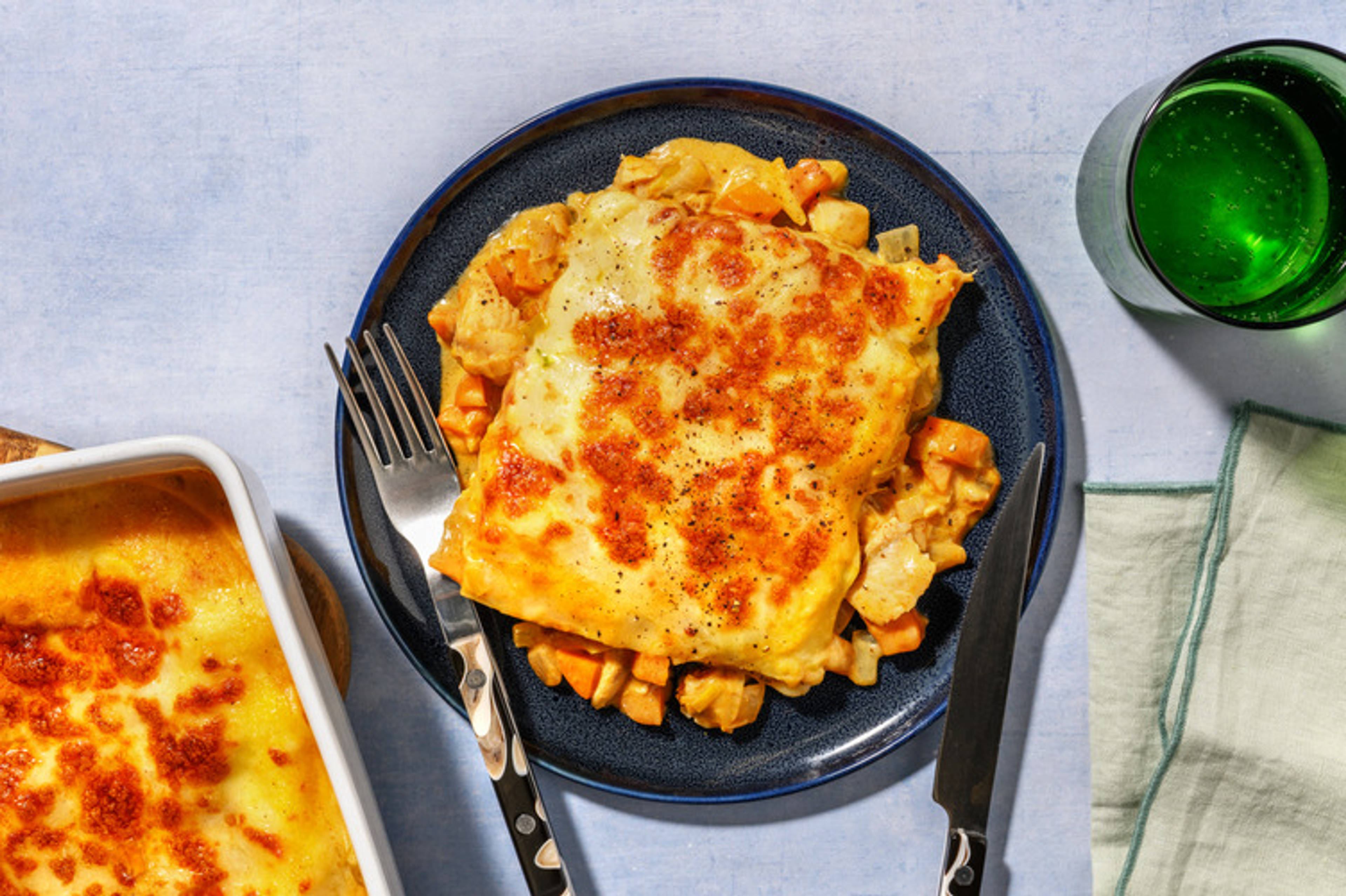 White Fish and Leek Lasagne