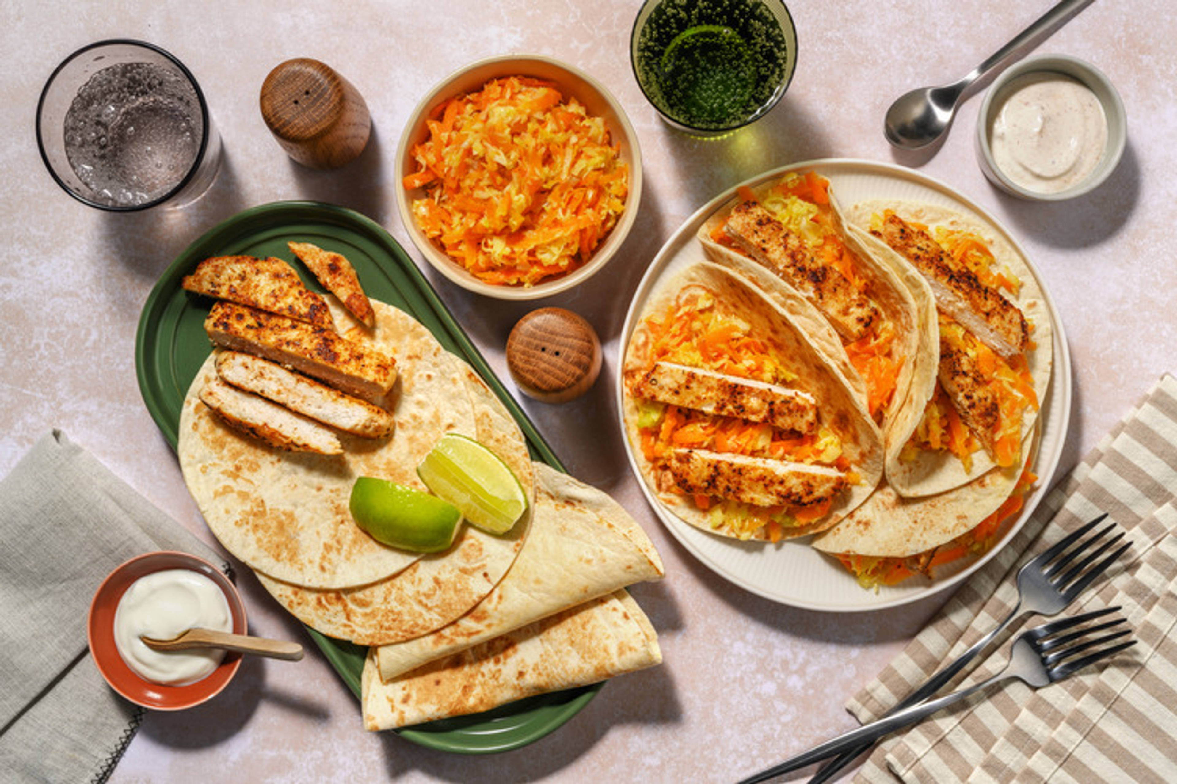 Tortillas veloci al tacchino Tex-Mex e yogurt greco