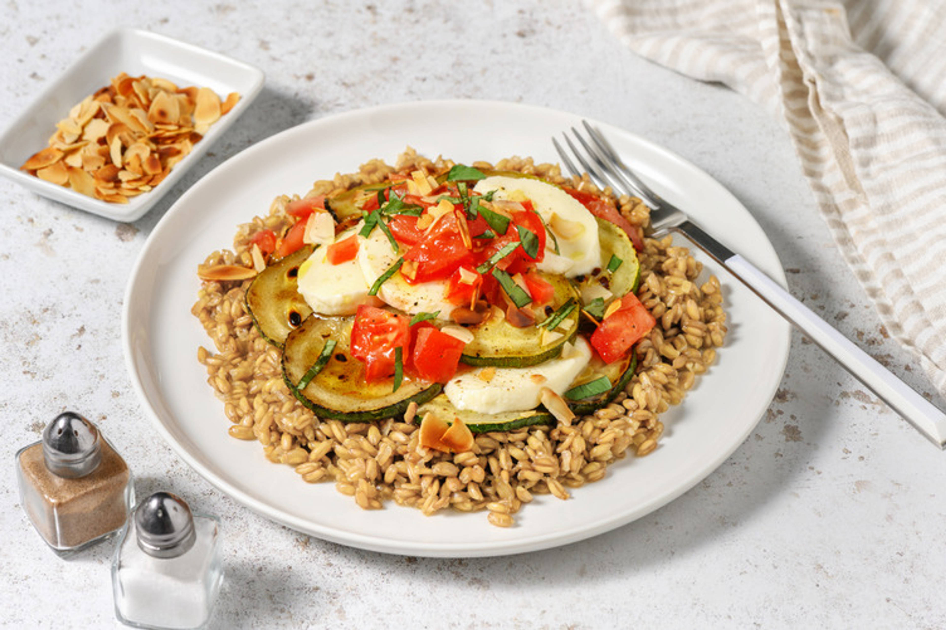 Orzo tricolore alla mozzarella di bufala Dop