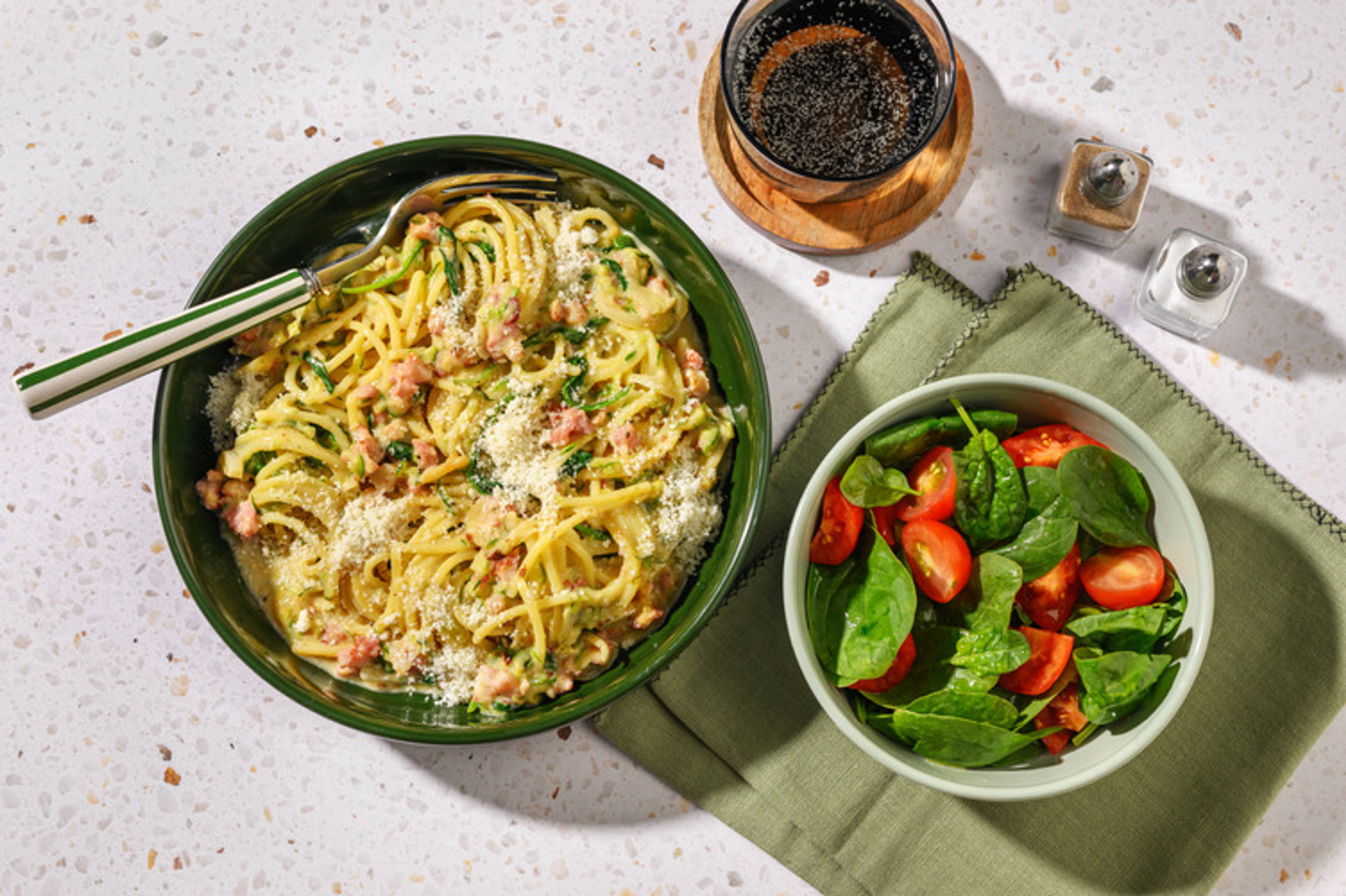 Creamy Bacon & Zucchini Carbonara