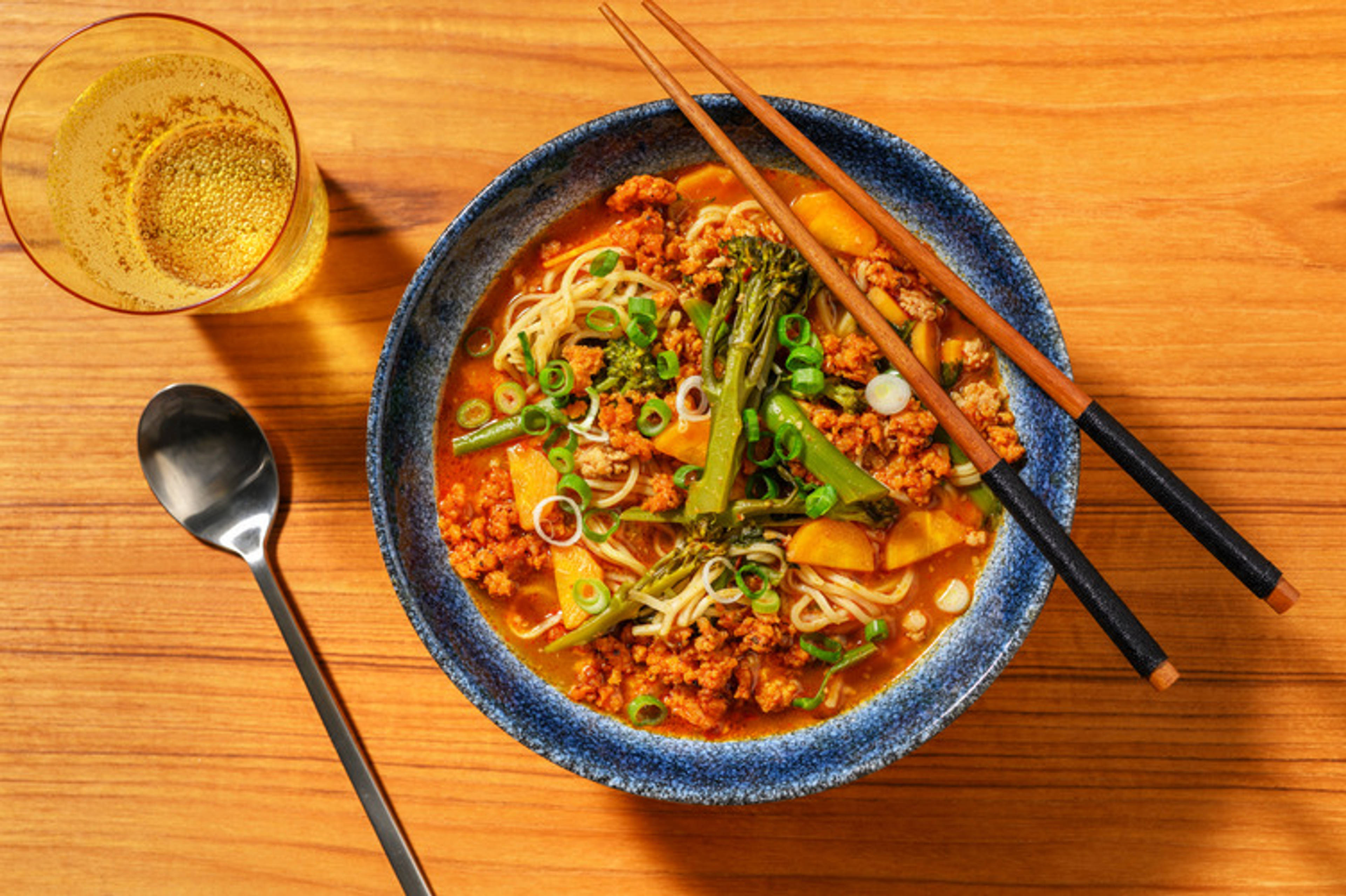Asian BBQ Pork Noodle Soup