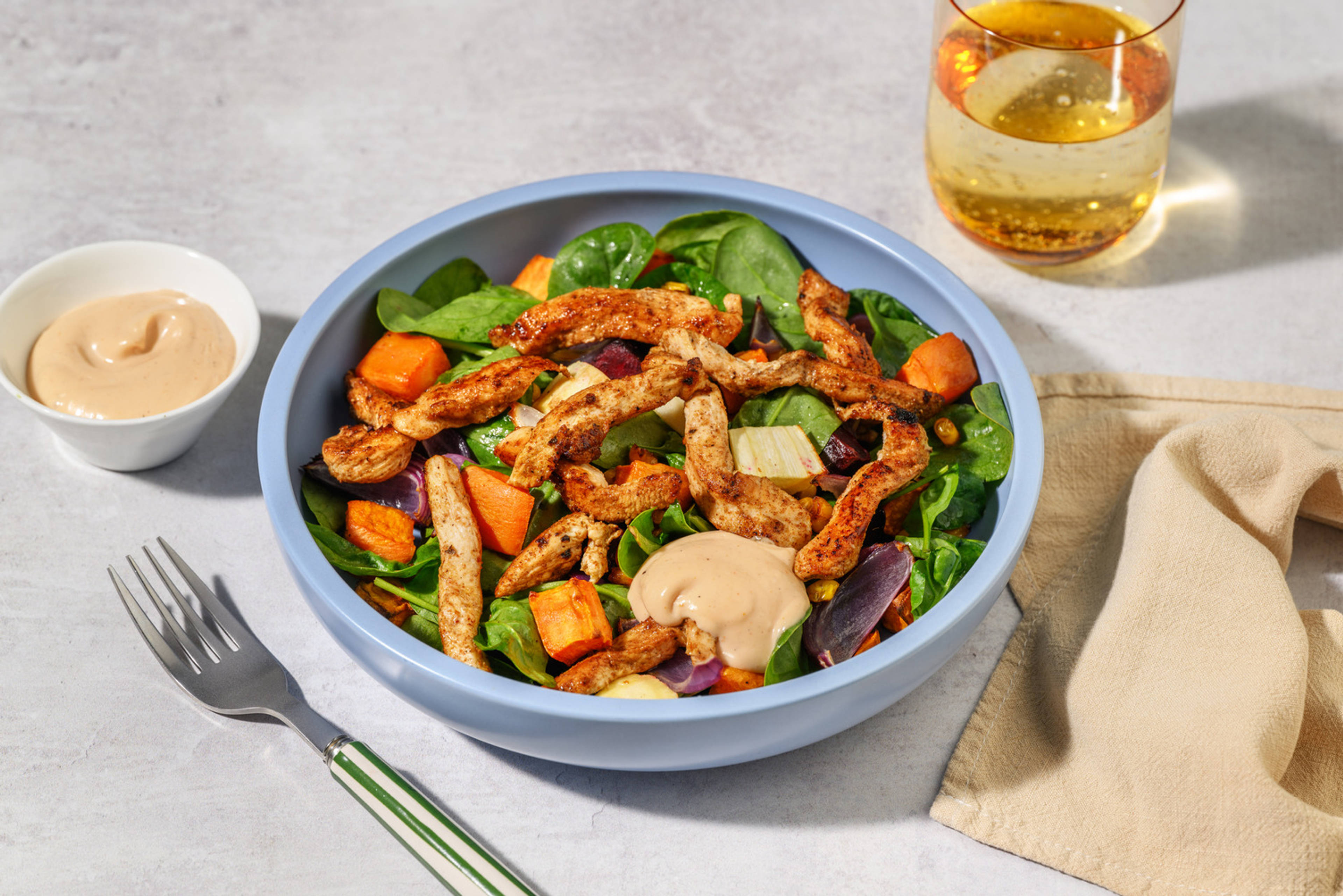 Texan Chicken Strips & Root Veggie Medley