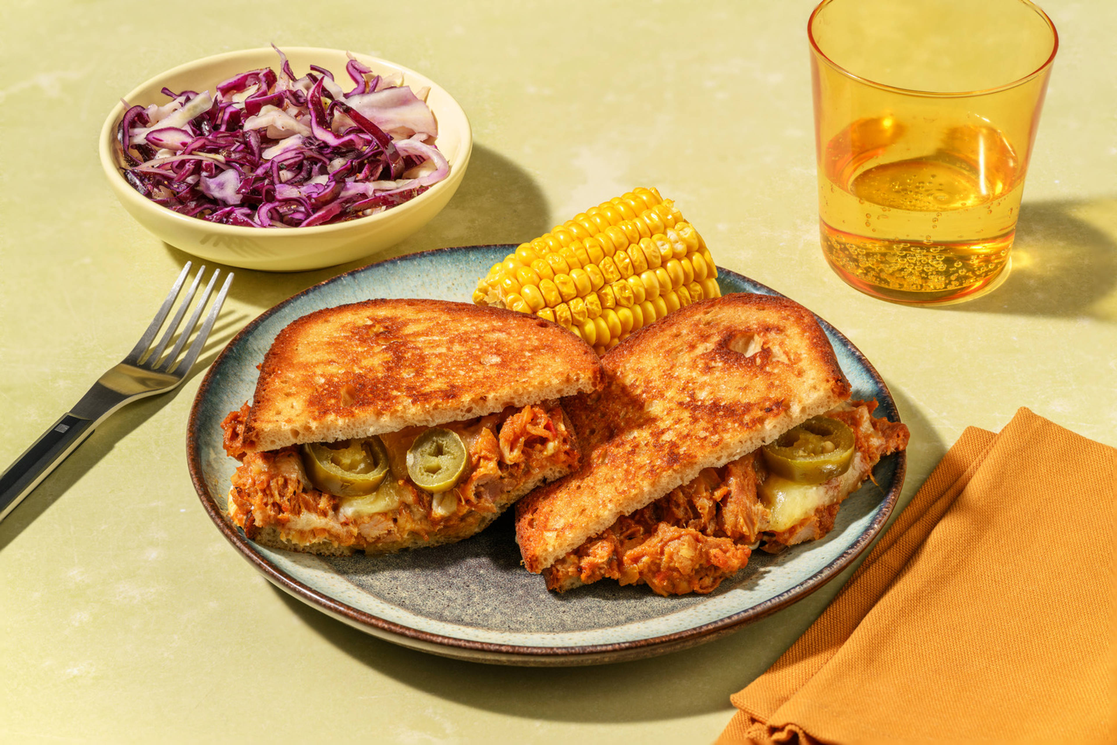 Easy As Tex-Mex Pulled Pork Toastie
