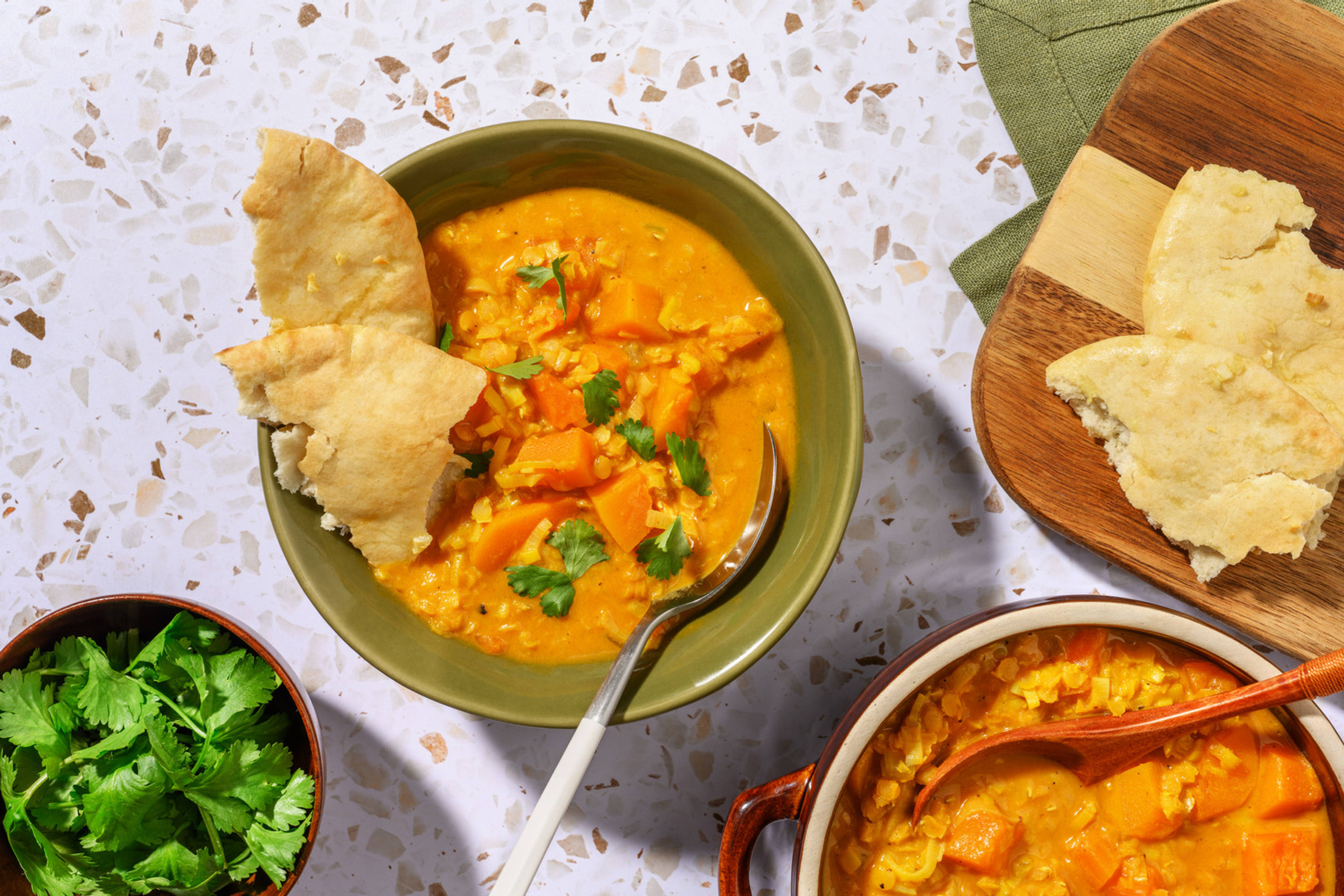North Indian Pumpkin Coconut Dhal