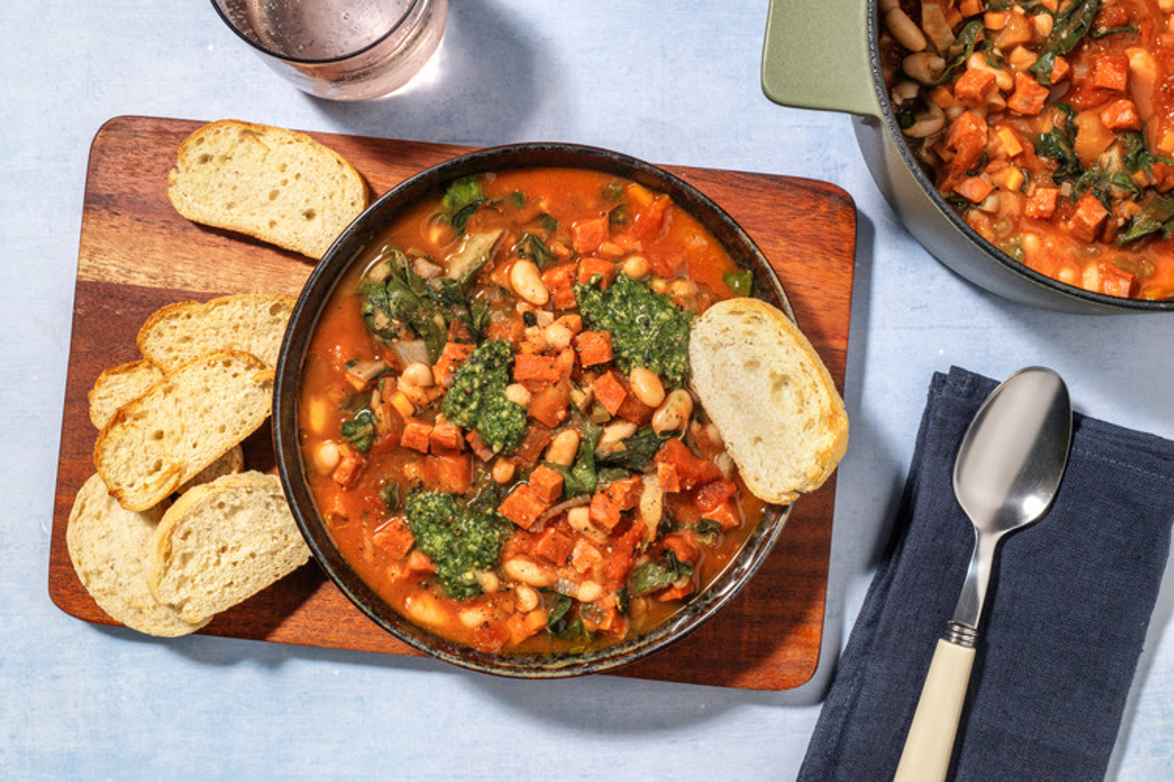 One-Pot Chorizo & Cannellini Bean Soup