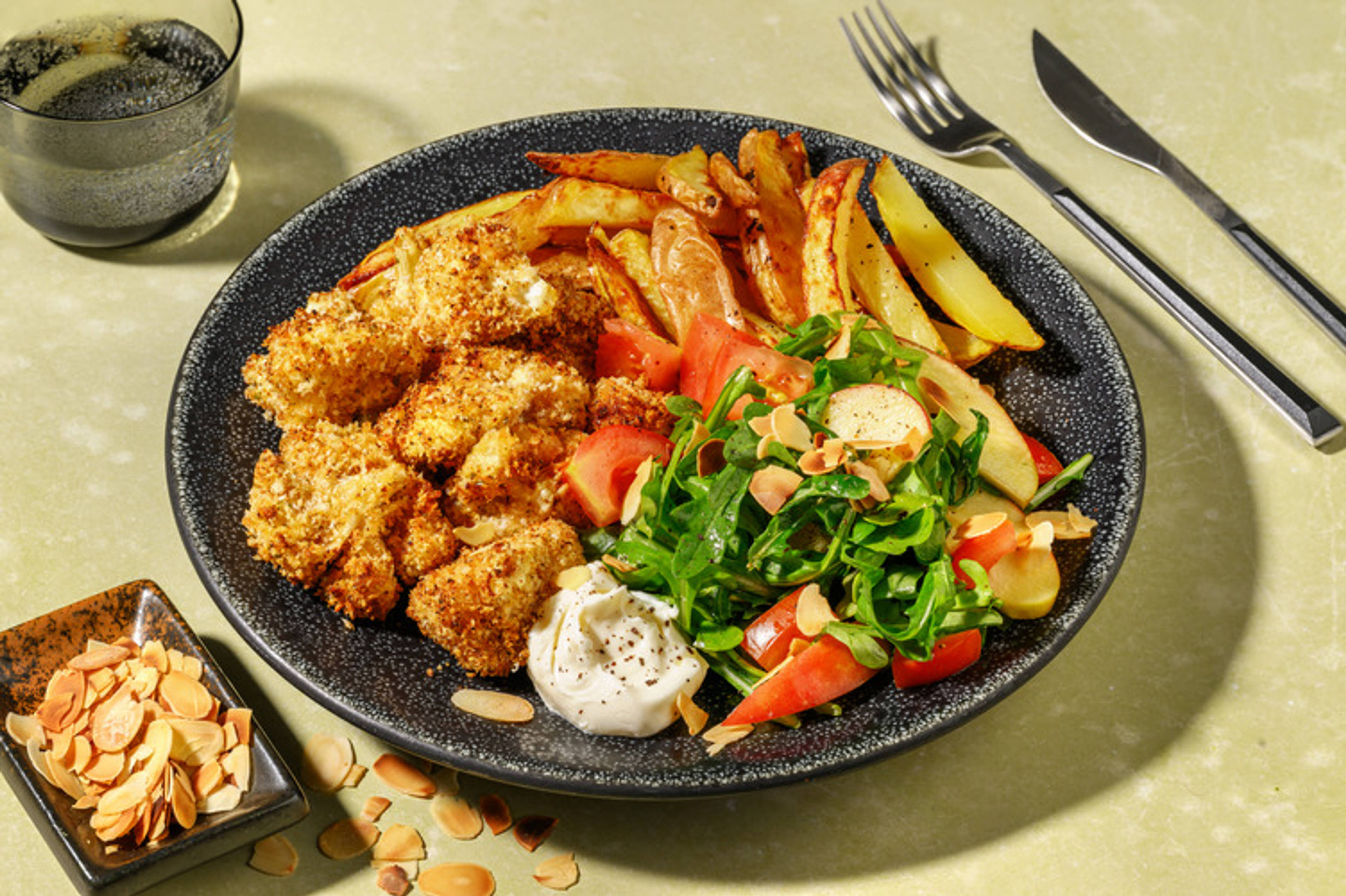 Parmesan-Crumbed Cauliflower Bites