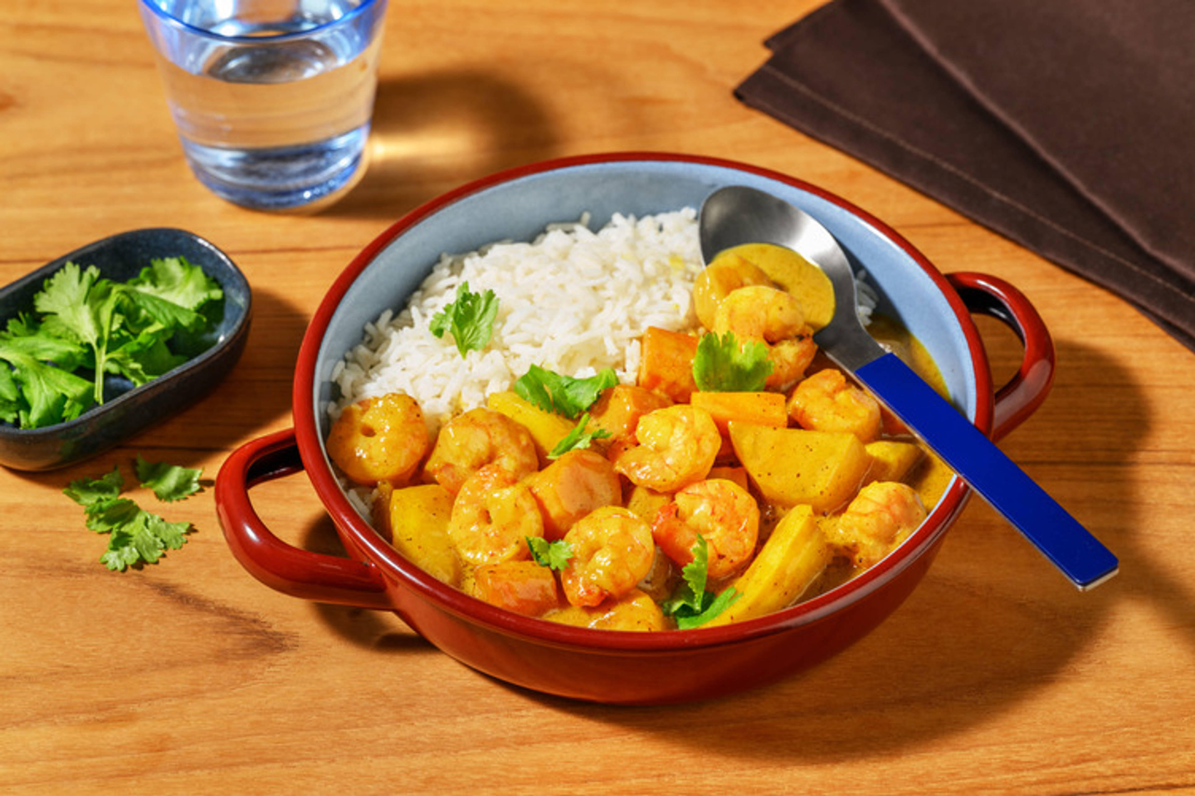 Indian Prawn & Roast Veggie Curry