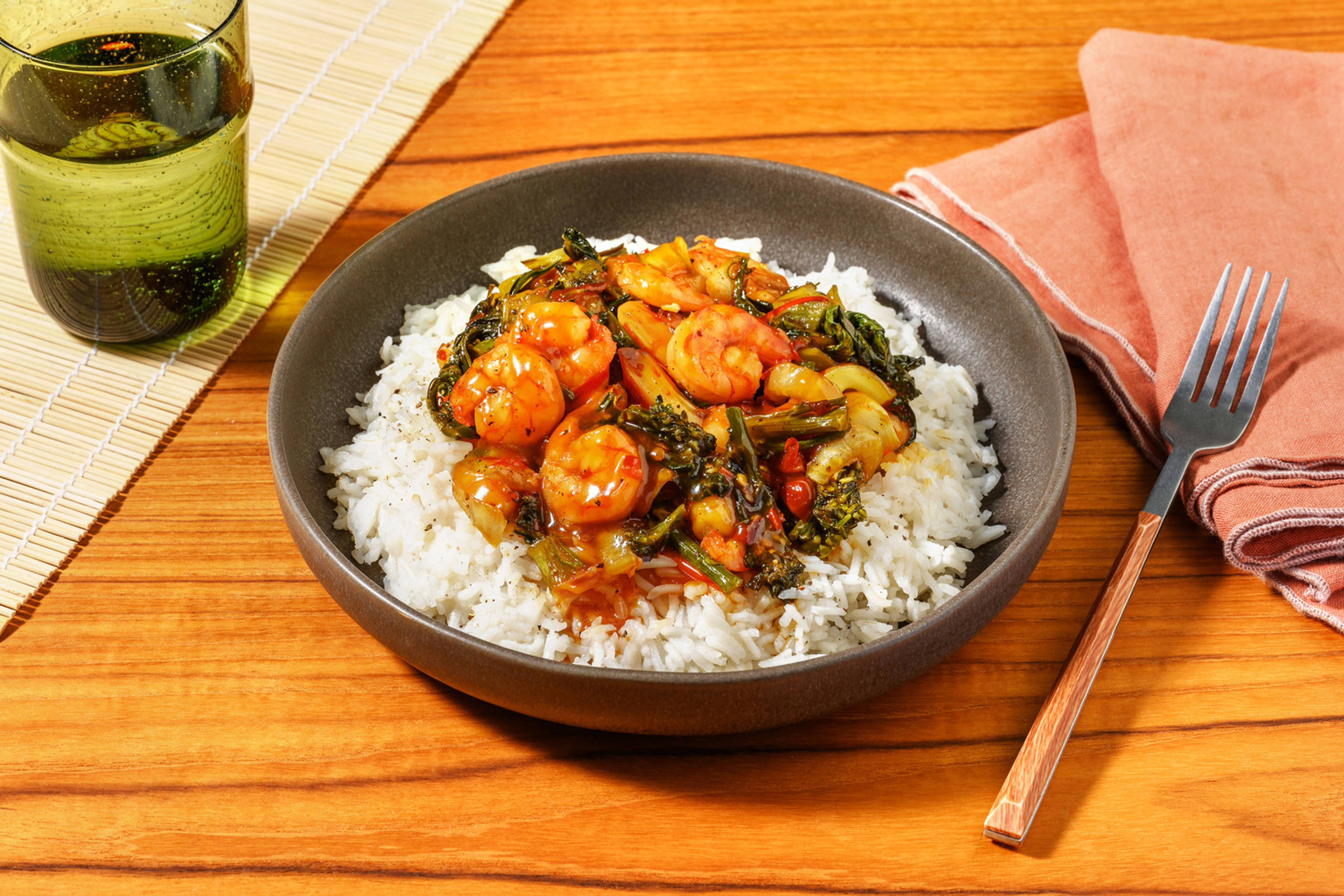 Sweet Chilli Prawn & Baby Broccoli Stir-Fry