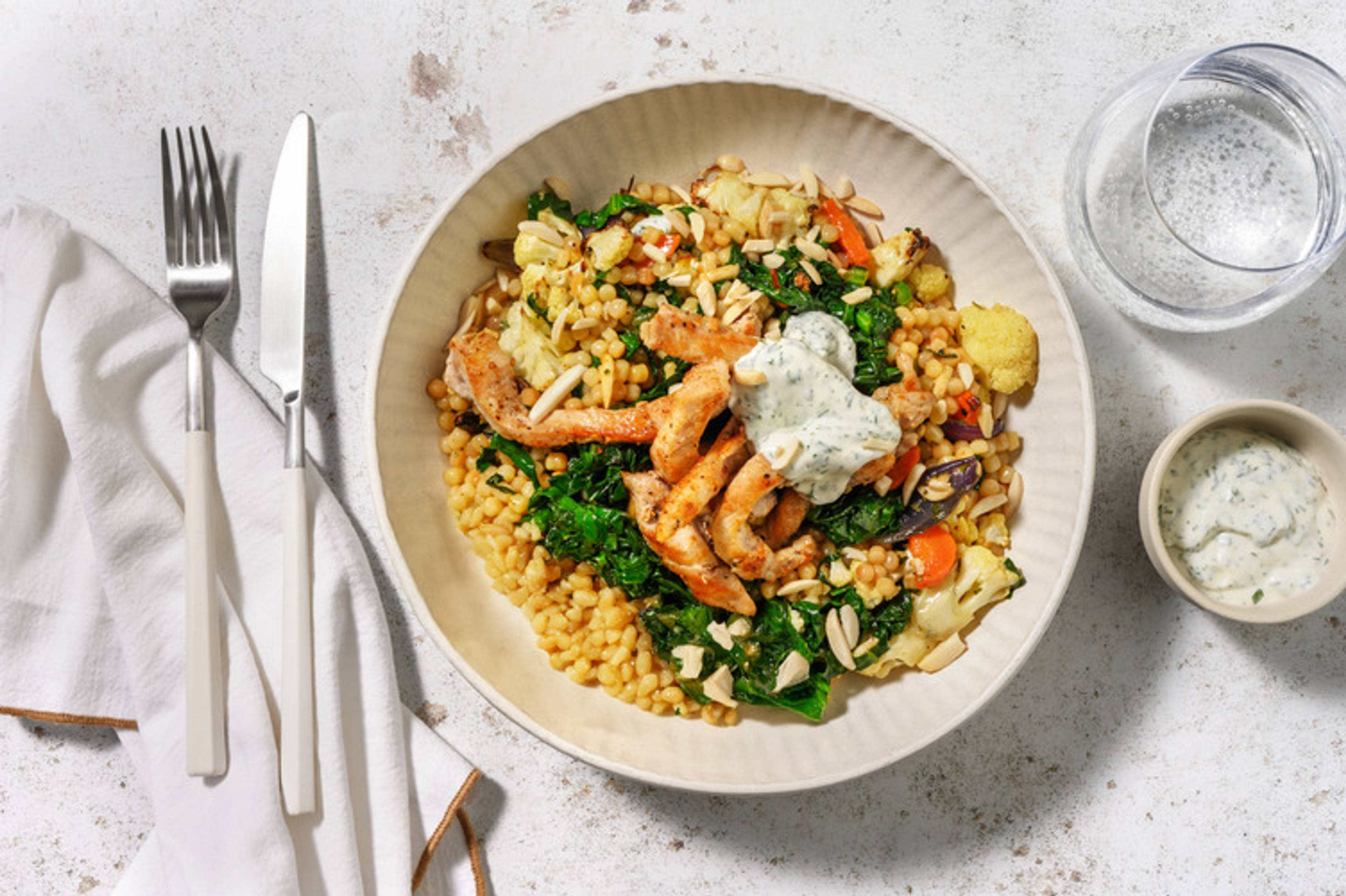 Herby Pork & Veggie Couscous