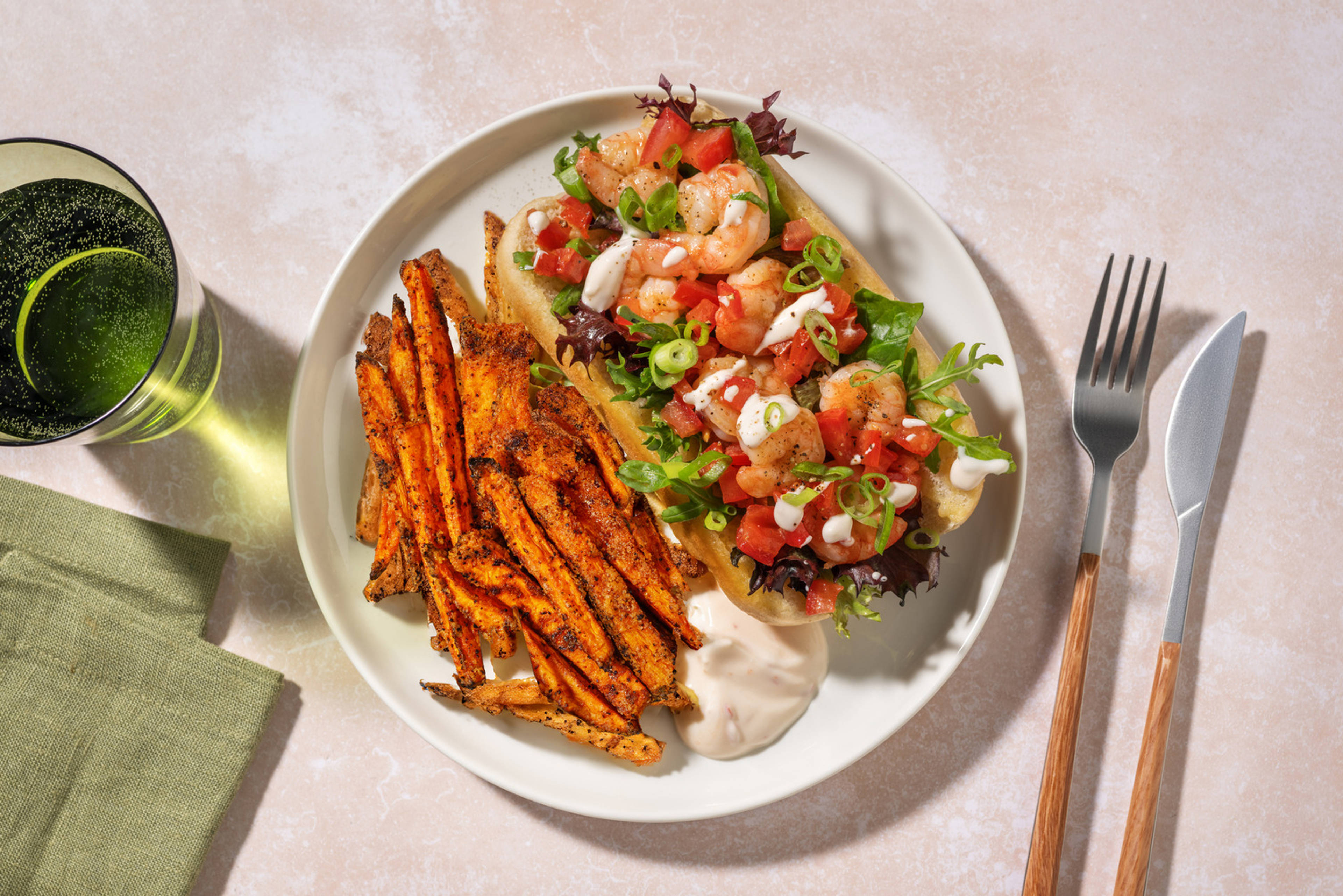 American-Style Prawn Po' Boy