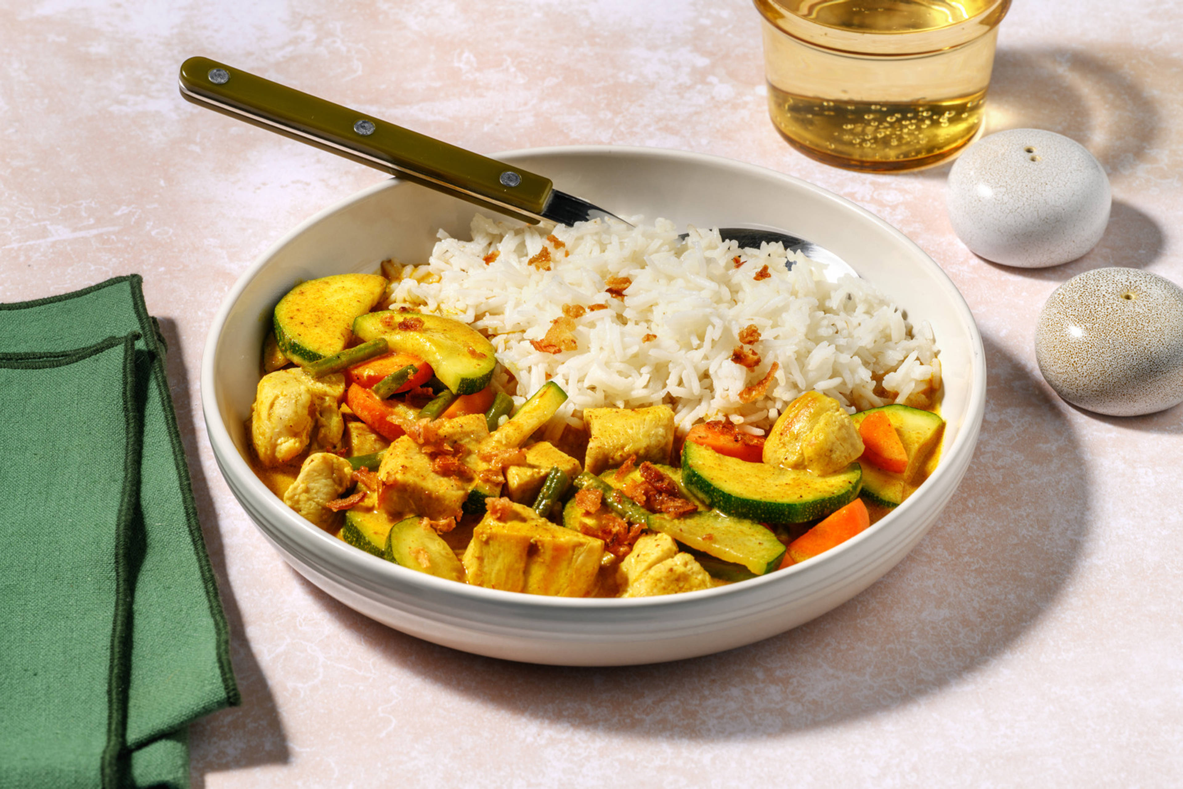Creamy Chicken Korma & Veggie Curry