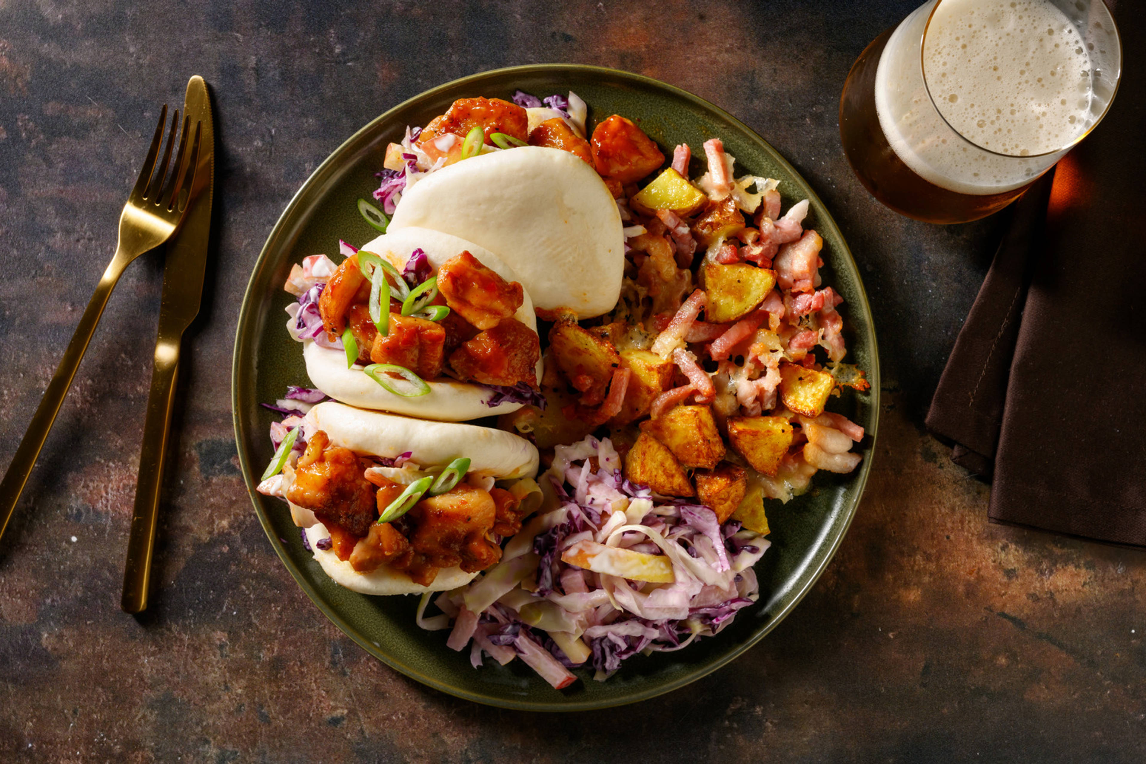 Sweet & Sour Chicken Bao Bun Banquet