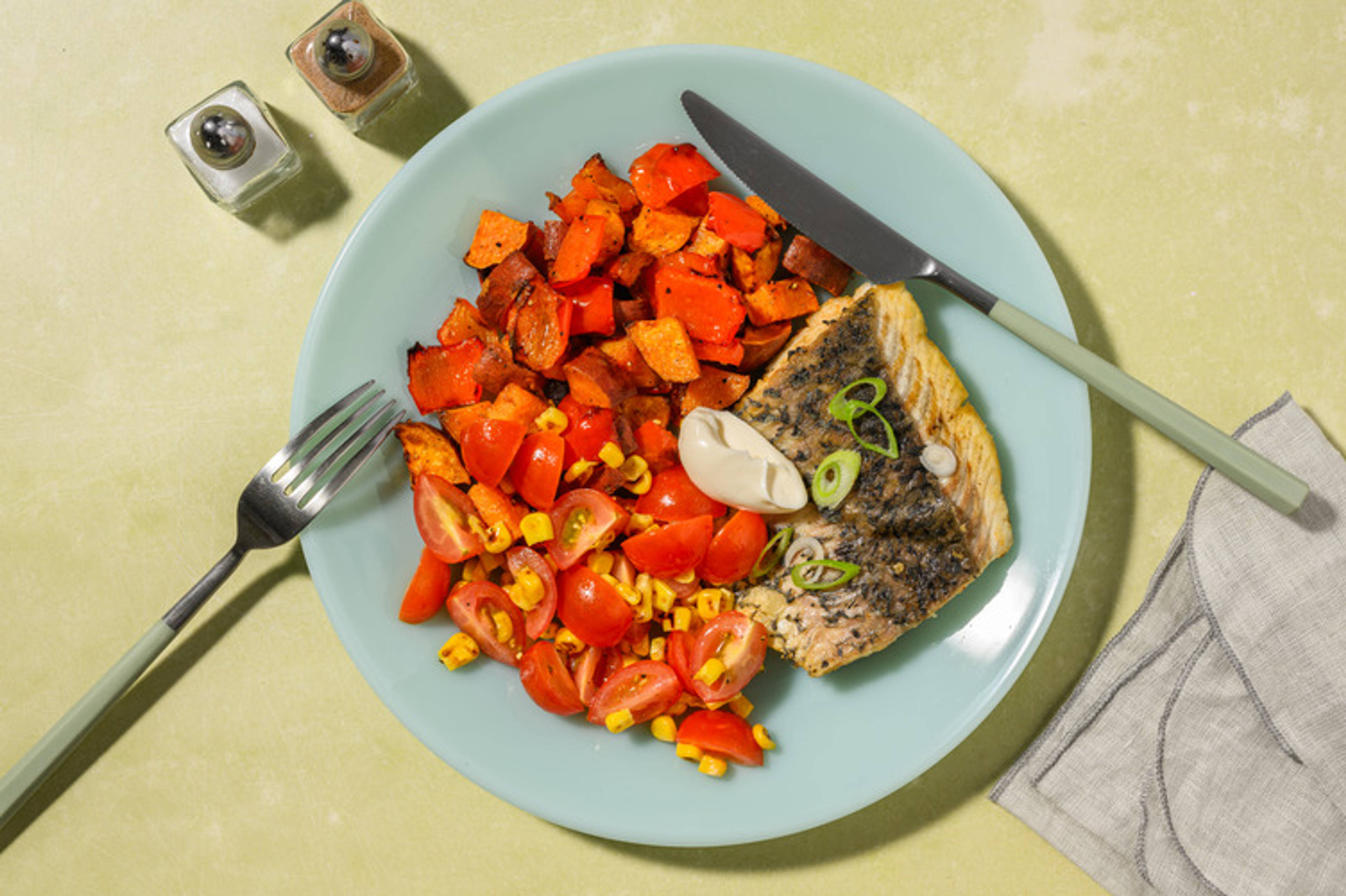 Mexican-Spiced Barramundi & Veggie Toss